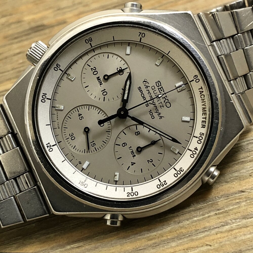 1983 Seiko 7A28-7079 Quartz Chronograph Sports 100 “Gray Ghost”