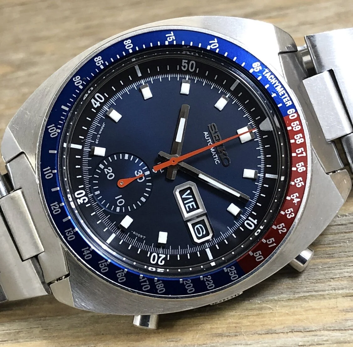 1975 Seiko 6139-6005 Automatic Chronograph “Blue Pogue”