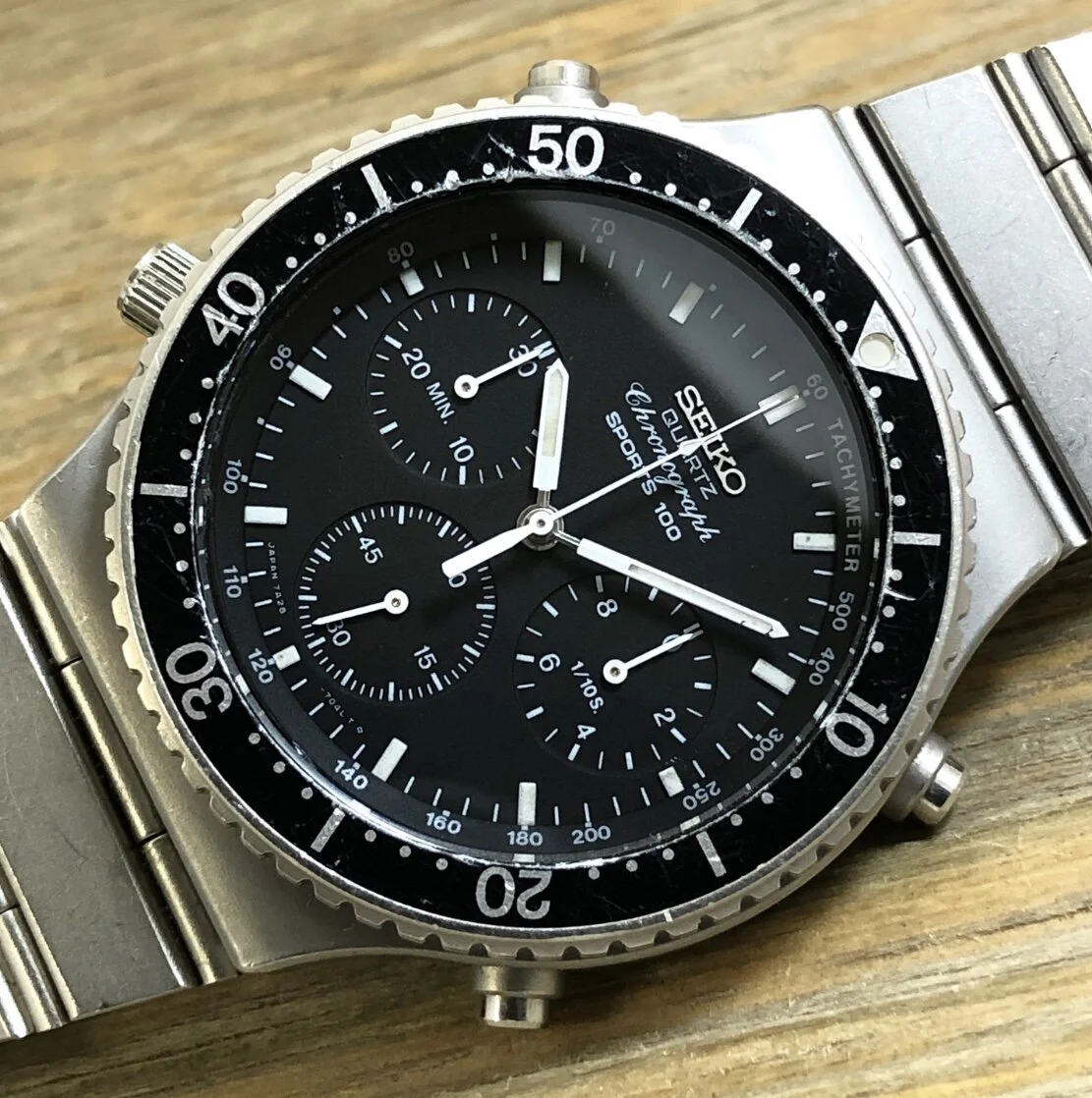 1984 Seiko 7A28-7049 “Sports 100” Quartz Chronograph