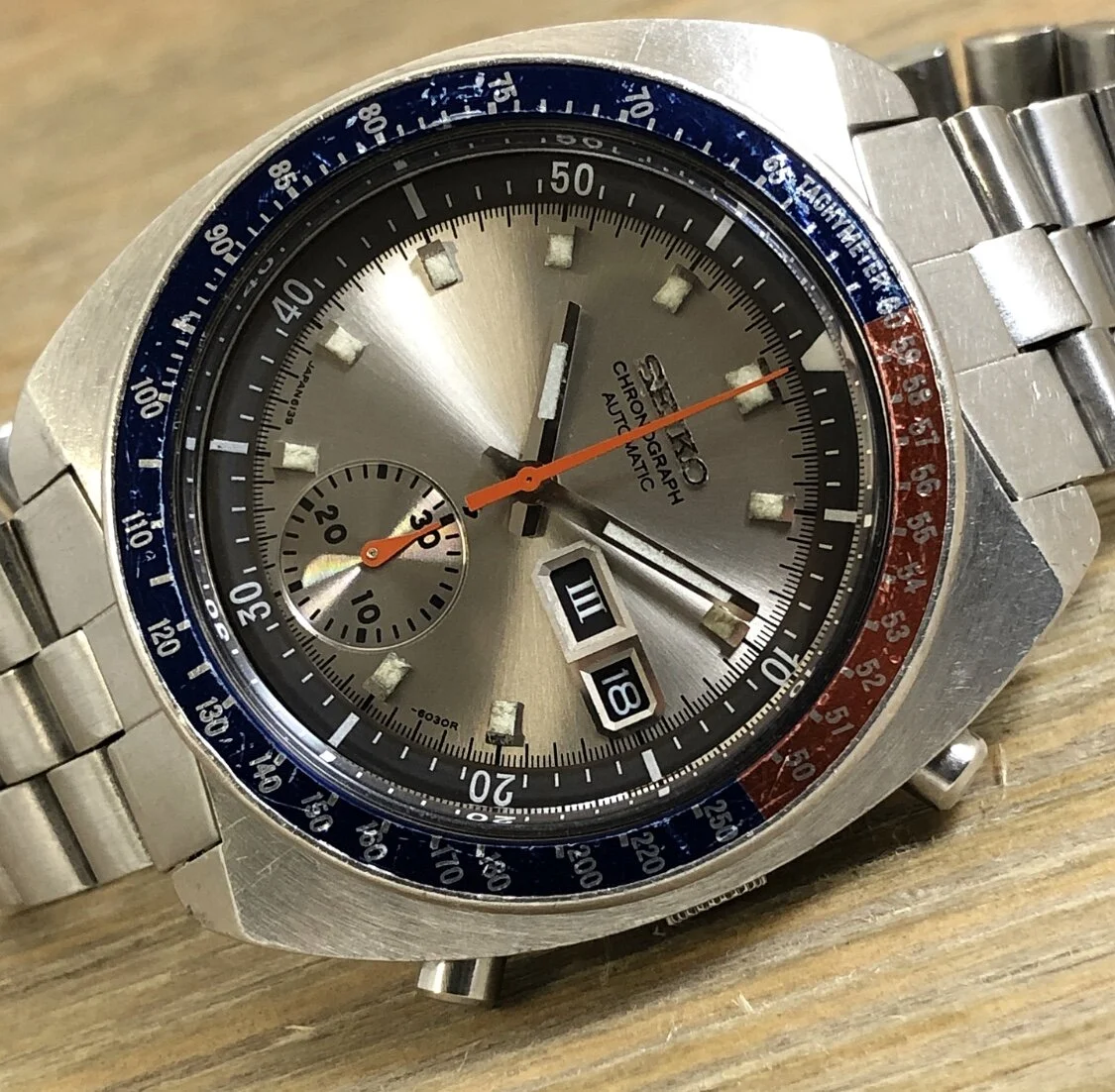 1972 Seiko 6139-6002 Automatic Chronograph “Silver Pogue”