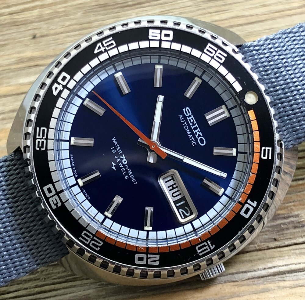 1973 Seiko 7006-8030 Automatic 70m Sport Diver “Rally” (Resist)