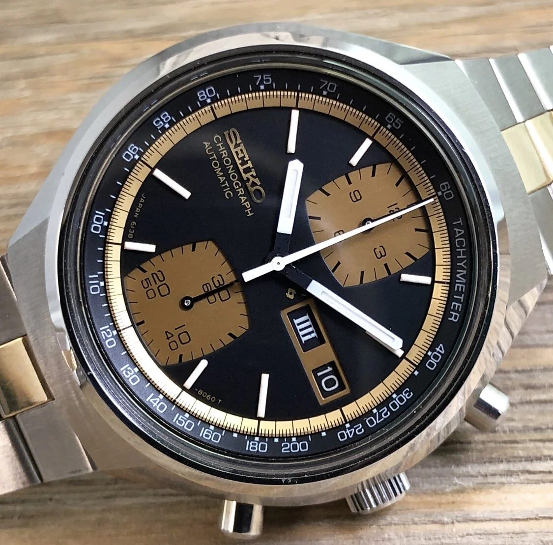 1976 Seiko 6138-8039 Automatic Chronograph “John Player Special” (Salemen’s Sample Build-out)