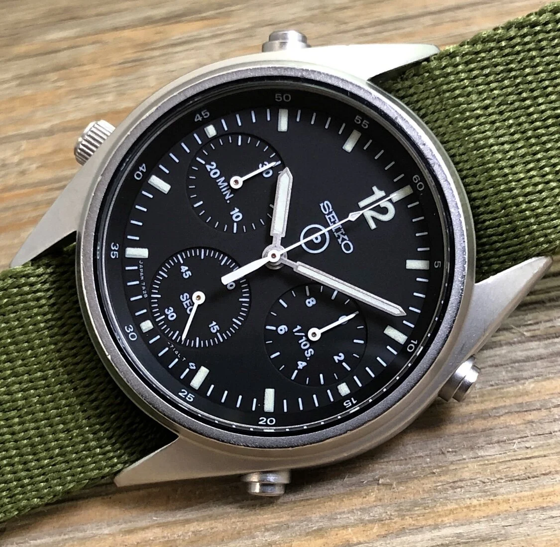 1990 Seiko 7A28-7120 Quartz Chronograph (Gen. 1 MOD RAF Issue) “Pilot”