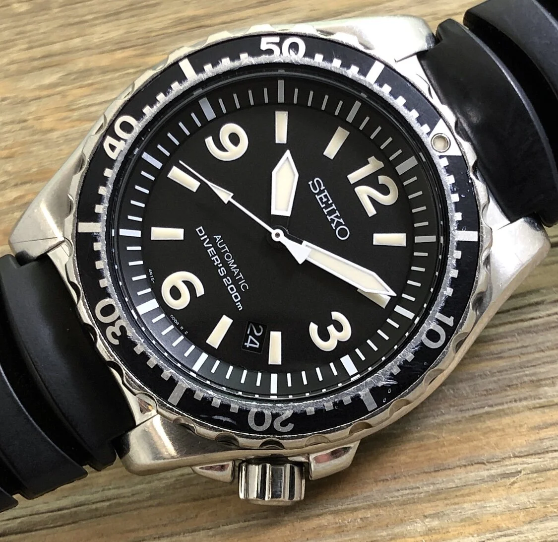 2010 Seiko 4R15-00D0 Automatic 200m Diver “Spork” (Full Kit)