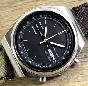 Ca. 1975 JDM Seiko 7015-6010 Automatic Chronograph “Time Sonar”