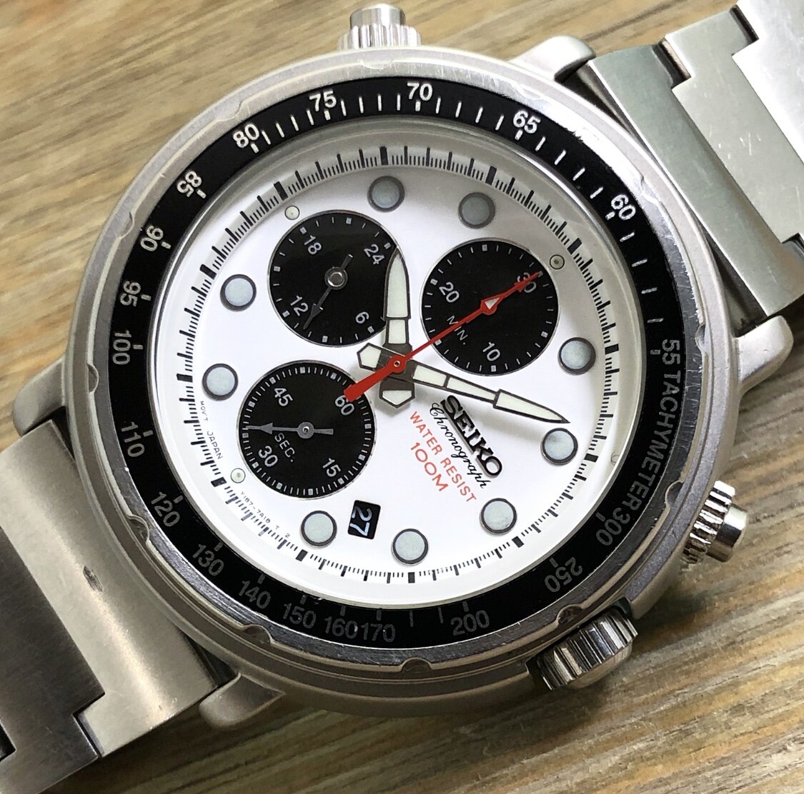 1998 Seiko Y187-7A30 Quartz 100m Chronograph “Italian Tuna”