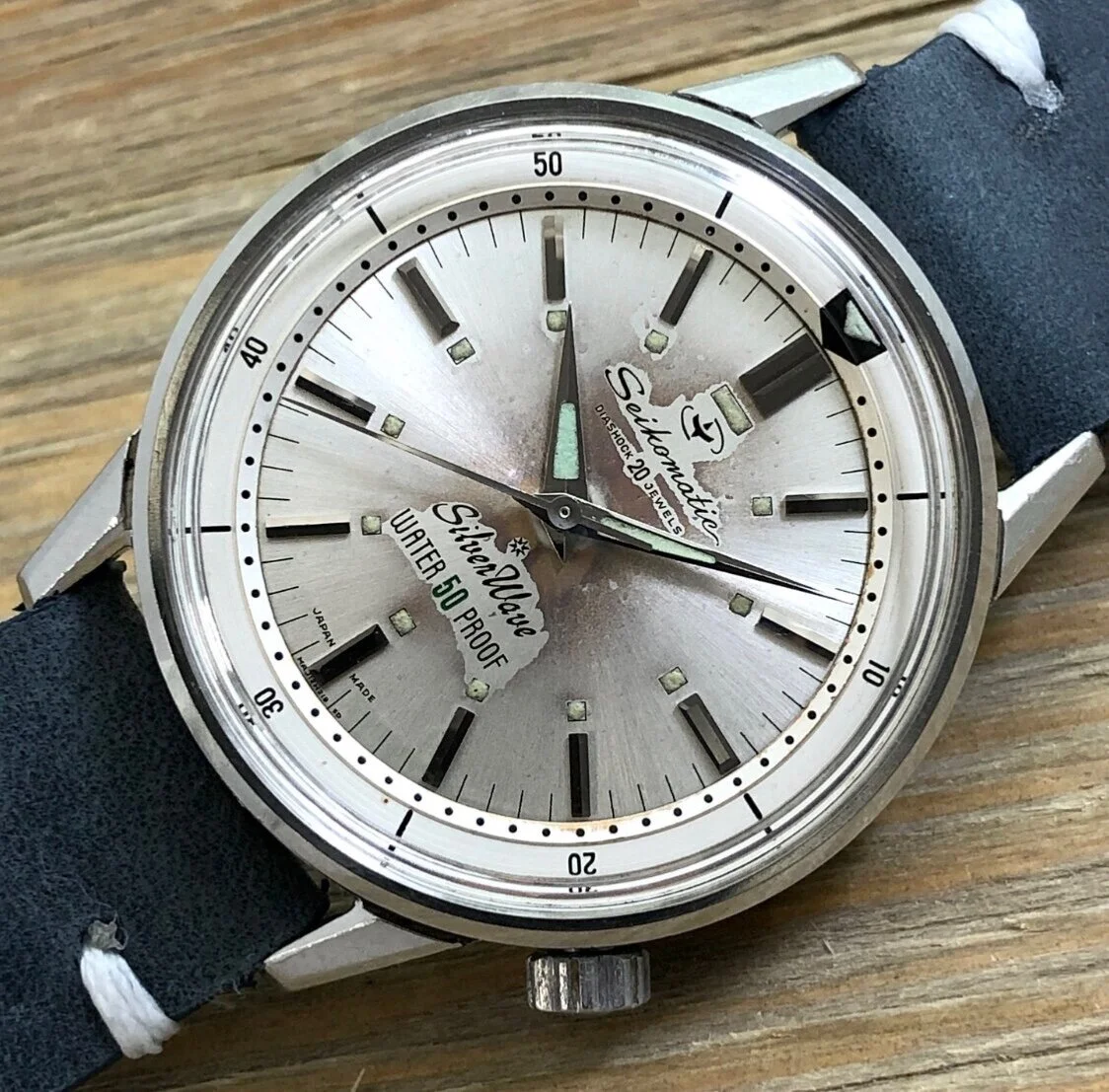 1962 Seiko J12082 Automatic Seikomatic “Silver Wave” 50m (Proof)