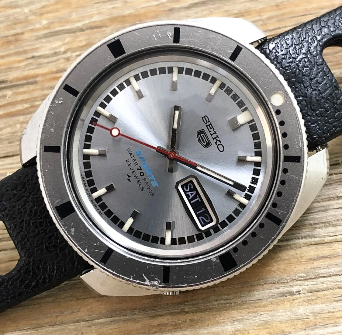 1968 Seiko 5126–8090 Automatic 5 Sports 70m Sport Diver “Kamen Rider”