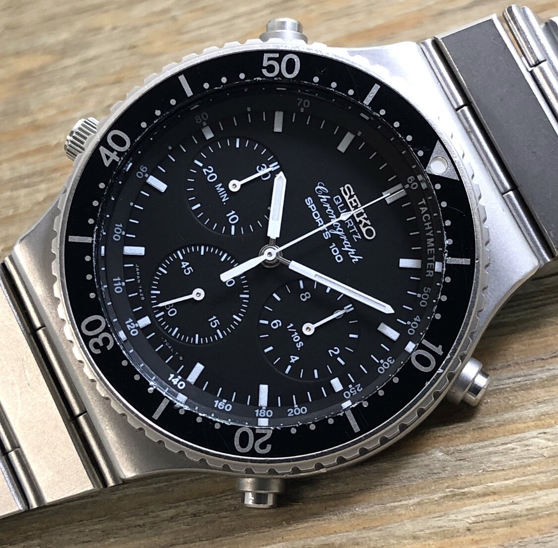 1984 Seiko 7A28-7049 Quartz Chronograph Sports 100