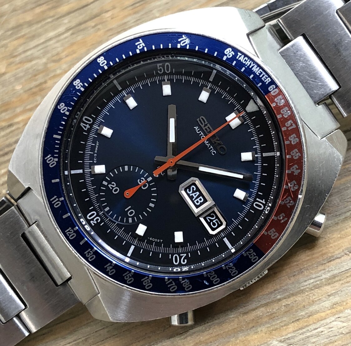 1973 Seiko 6139-6005 Automatic Chronograph “Blue Pogue”