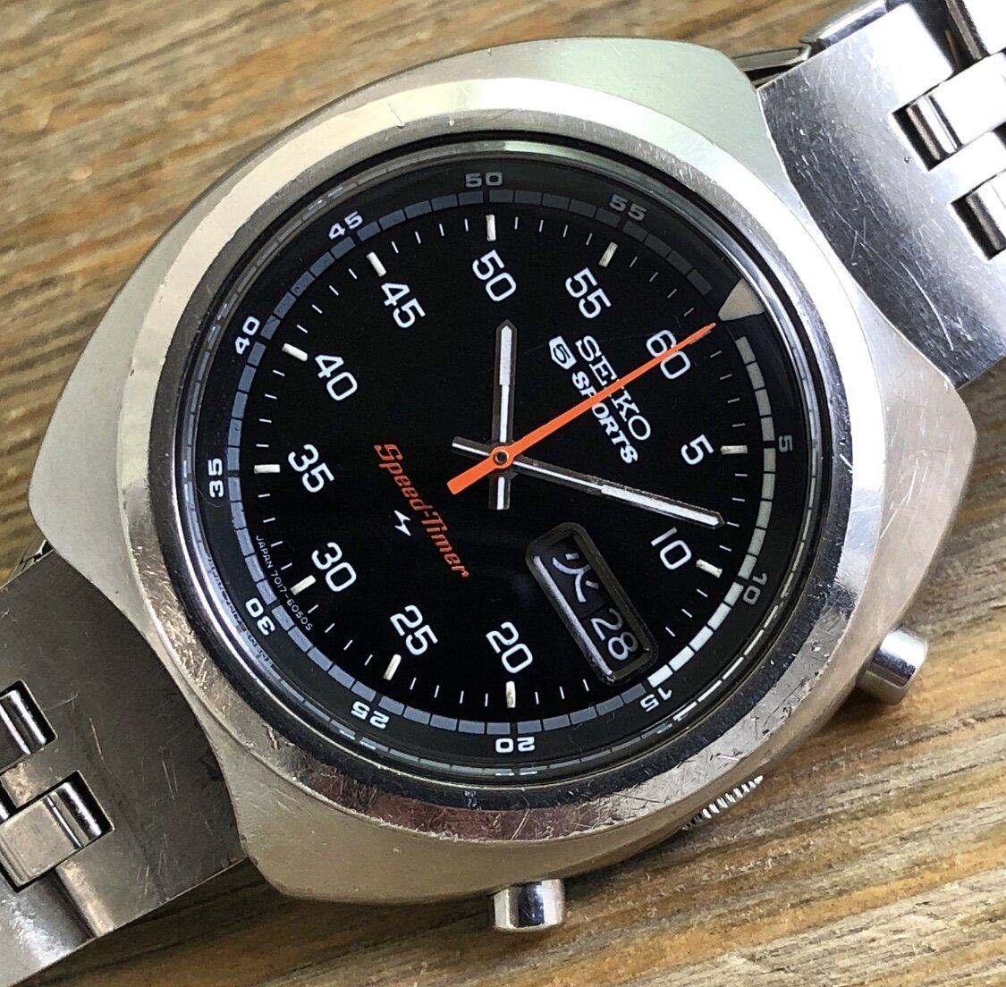 1971 JDM Seiko 7017-6040 Automatic Chronograph 5 Sports “Speed Timer”
