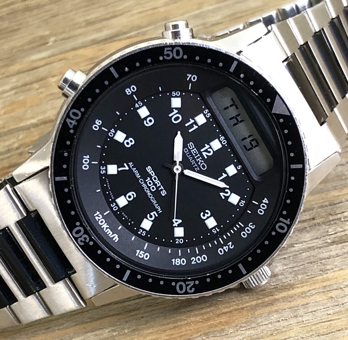 1982 Seiko H556-5029 Quartz Ana/Digi Sports 100 “Baby Arnie”