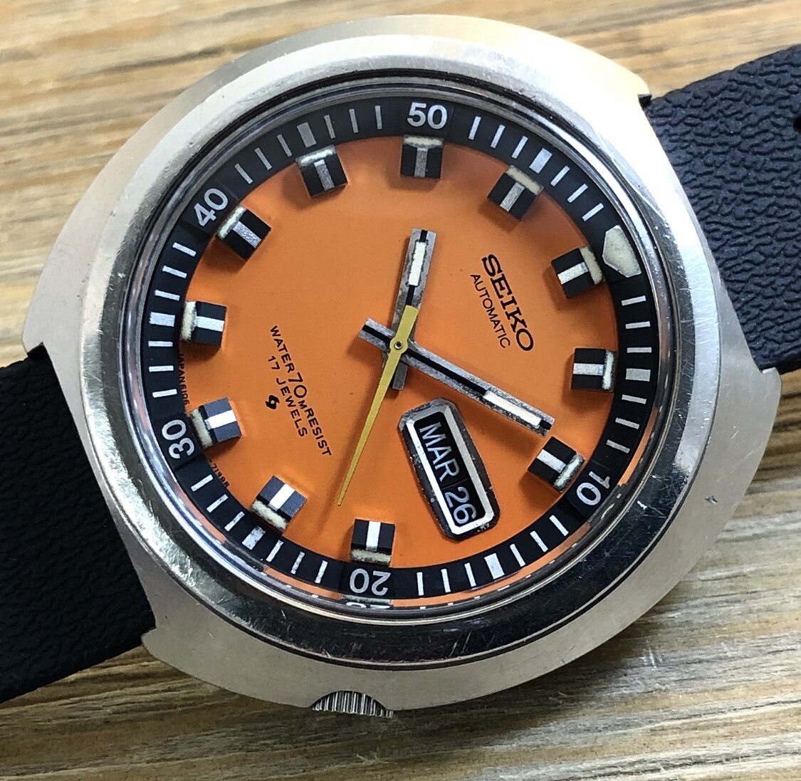1970 Seiko 6106-7107 Automatic 70m Sport Diver (Resist)