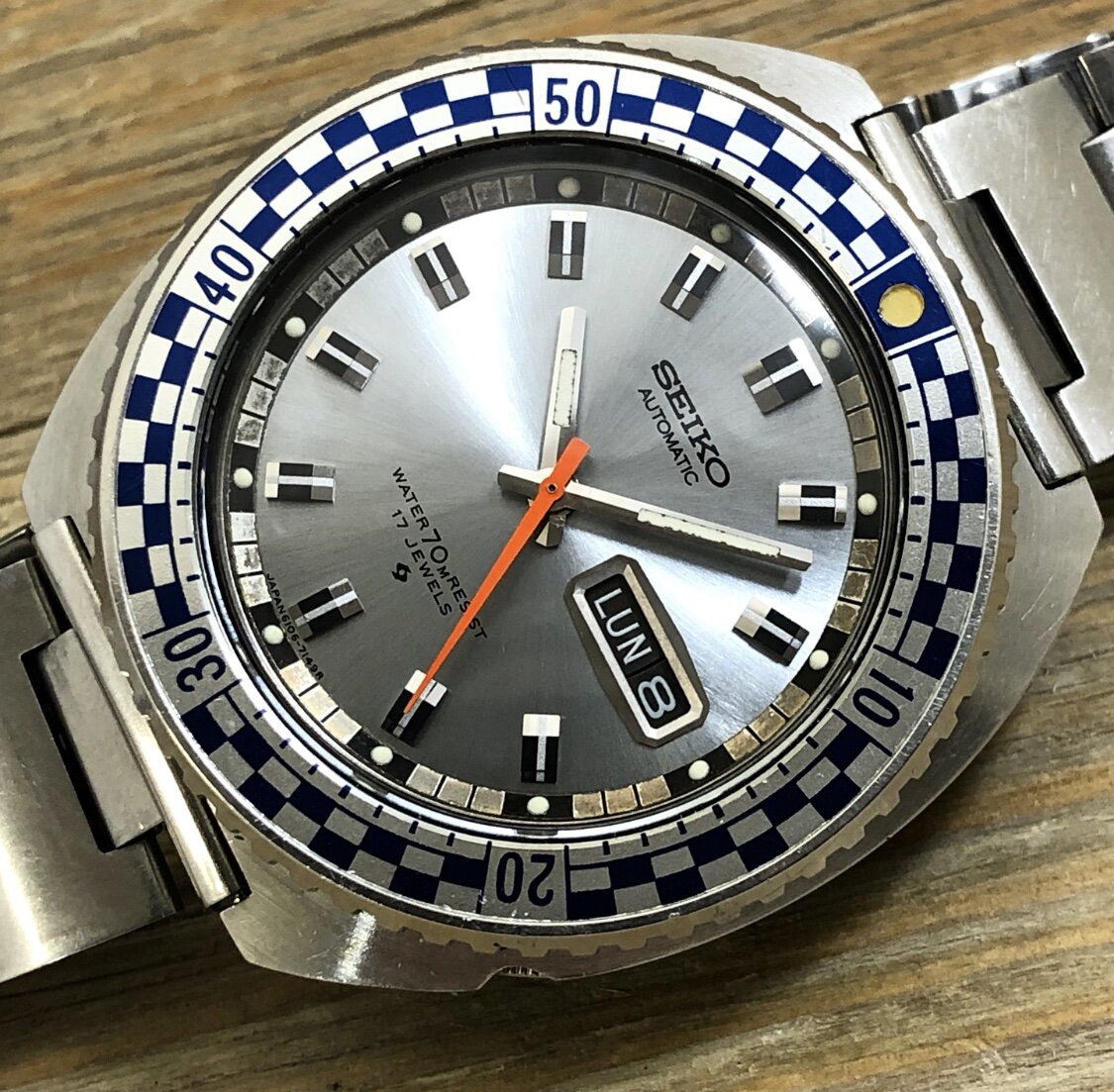 1970 Seiko 6106-7117 Automatic 70m Sport Diver “Rally” (Resist)