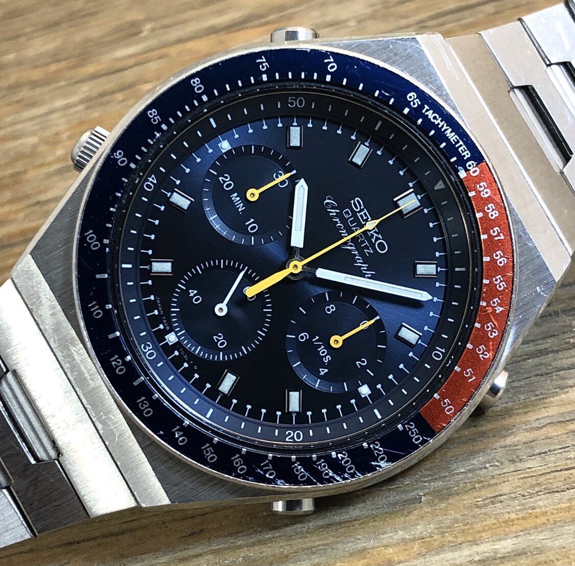 1983 Seiko 7A28-703A Quartz Chronograph “Quartz Blue Pogue”