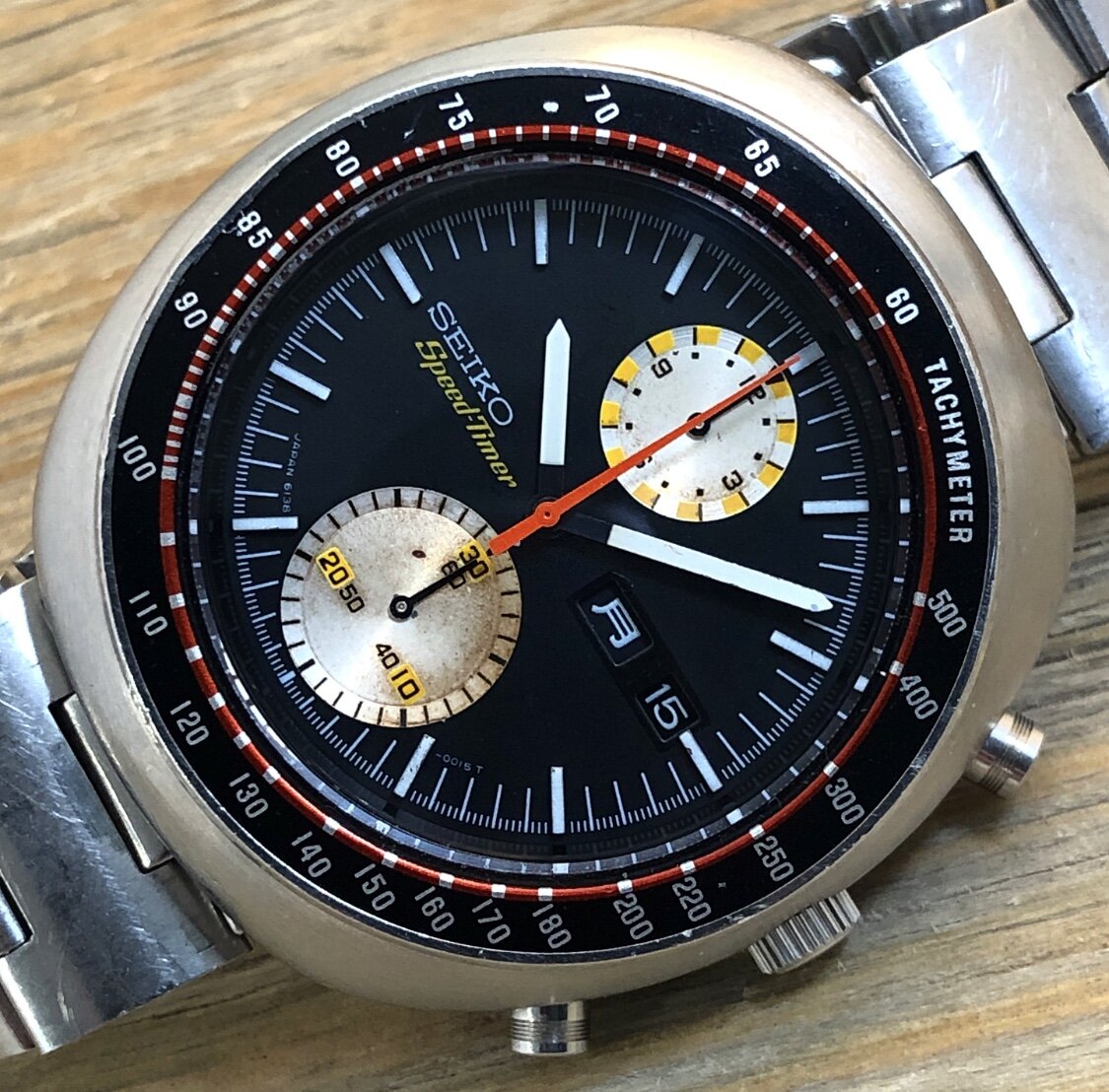 1976 JDM Seiko 6138-0011 Auto/Chrono “Speed Timer” (UFO/Yachtman)