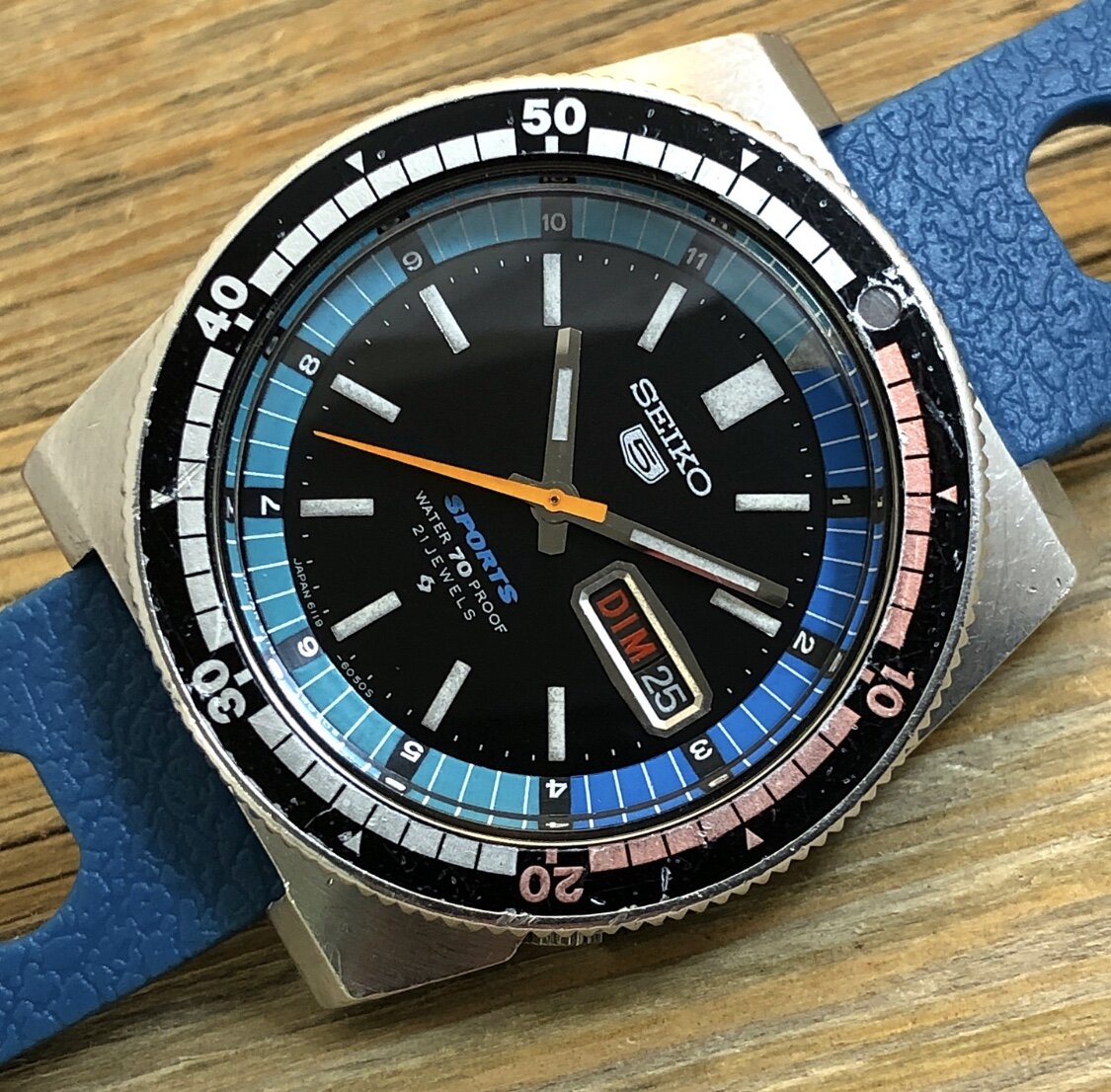 1970 Seiko 6119-6053 Automatic 5 Sports 70m Sport Diver “Regatta” (Proof)