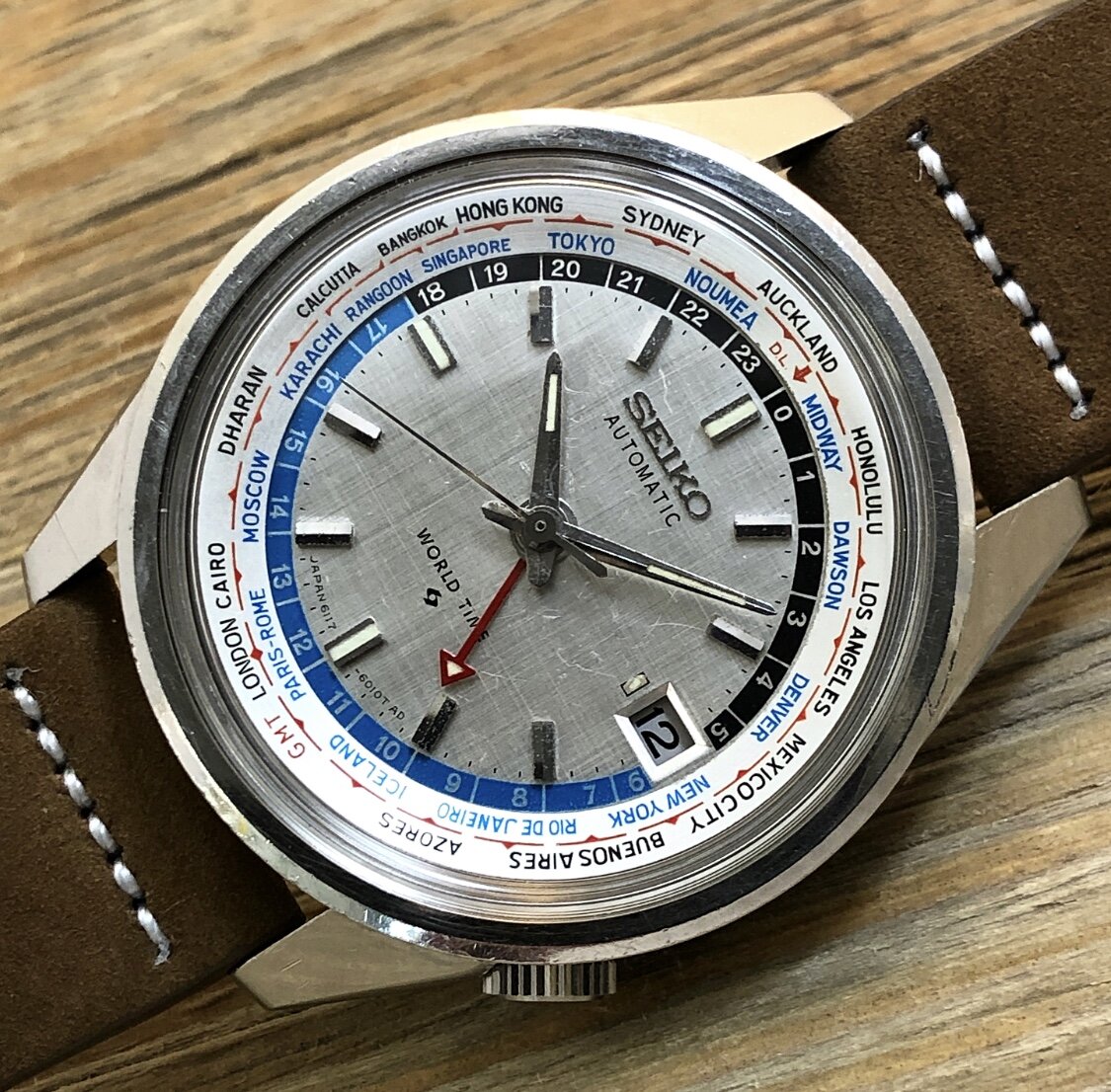 1968 Seiko 6117-6010 Automatic World Time (Error Bezel)