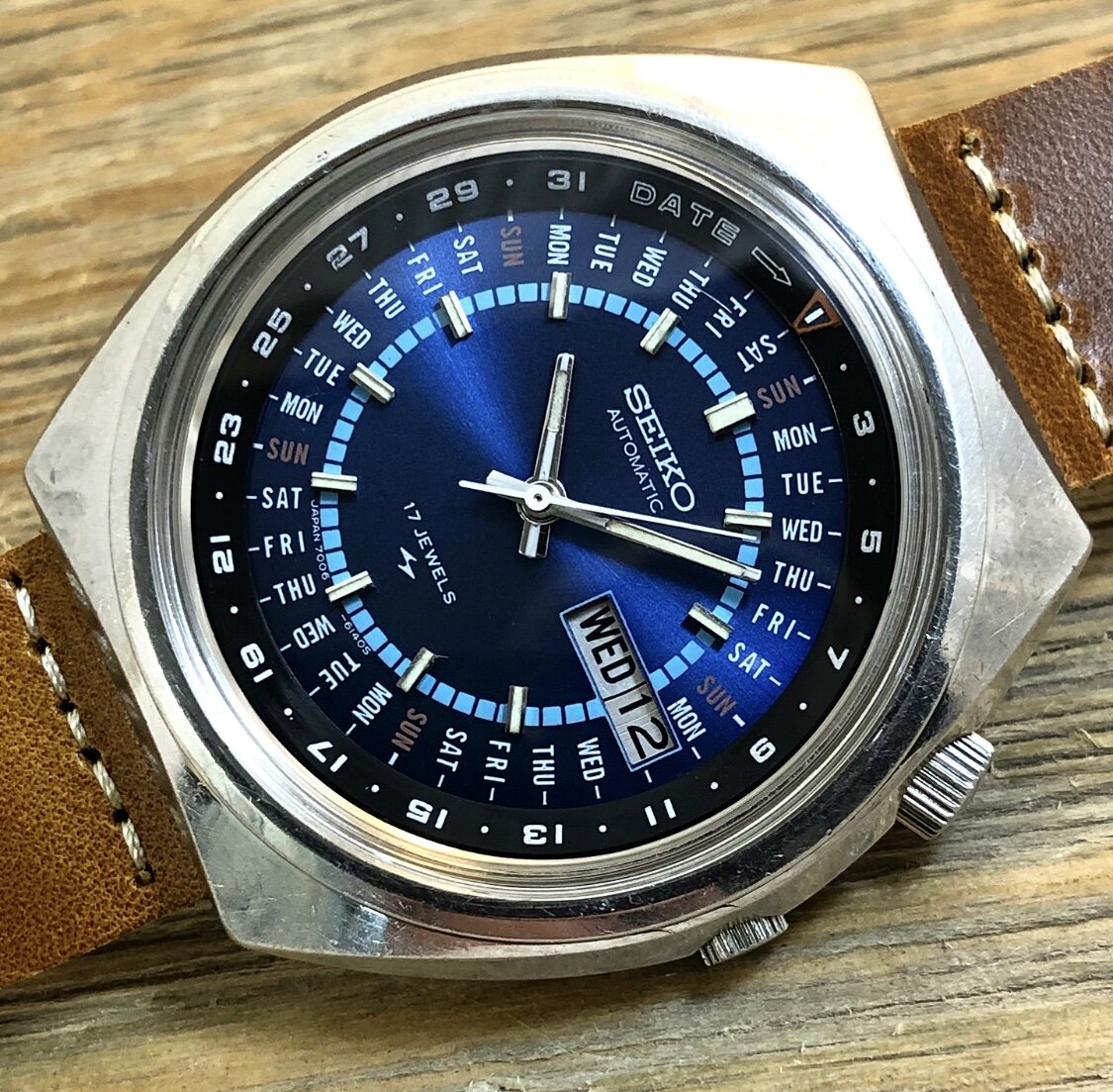 1973 Seiko 7006-6039 Automatic 31 Day Calendar