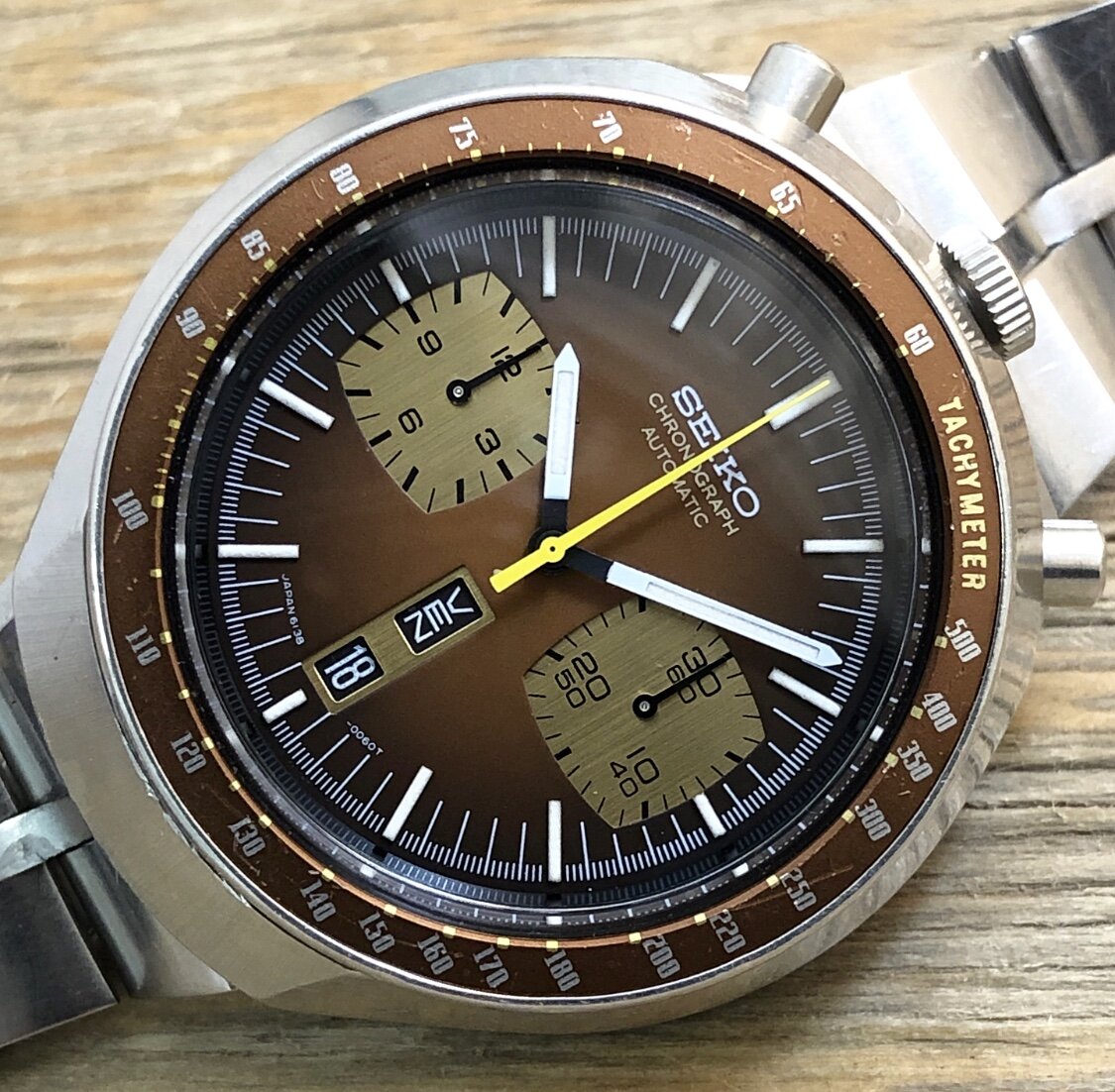 1974 Seiko 6138-0040 Automatic Chronograph “Bullhead”