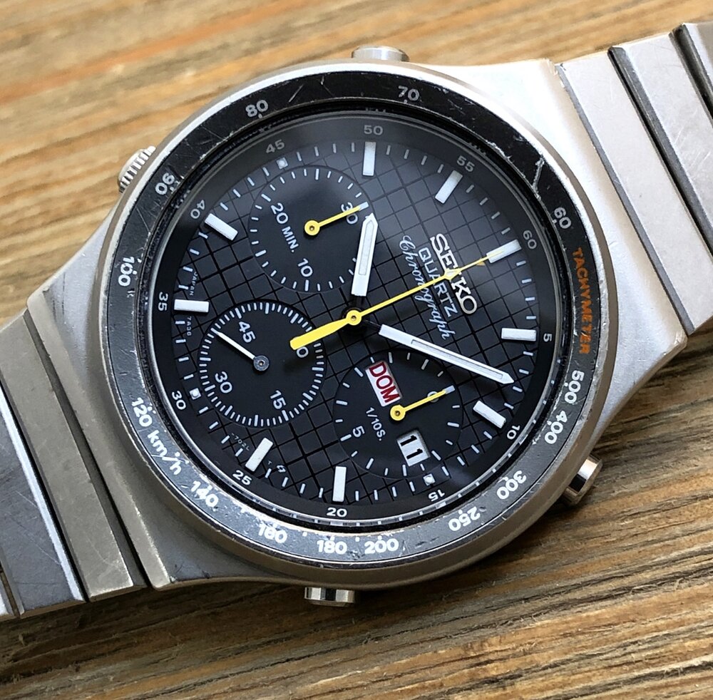 1983 Seiko 7A38-701A Quartz Chronograph Day/Date