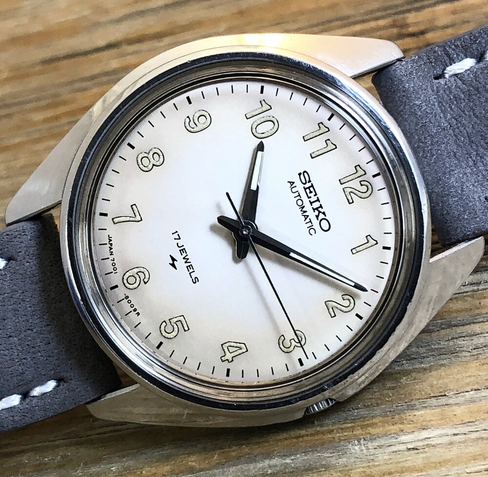 1970 Seiko 7001-8009 Automatic Field Watch (Arabic)