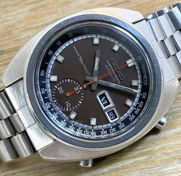 1970 Seiko 6139-6011 Automatic Chronograph “Choco/Bruce Lee” (Thong Sia, Proof)