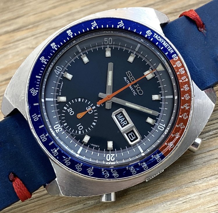 1973 Seiko 6139-6005 Automatic Chronograph “Blue Pogue/Cevert”