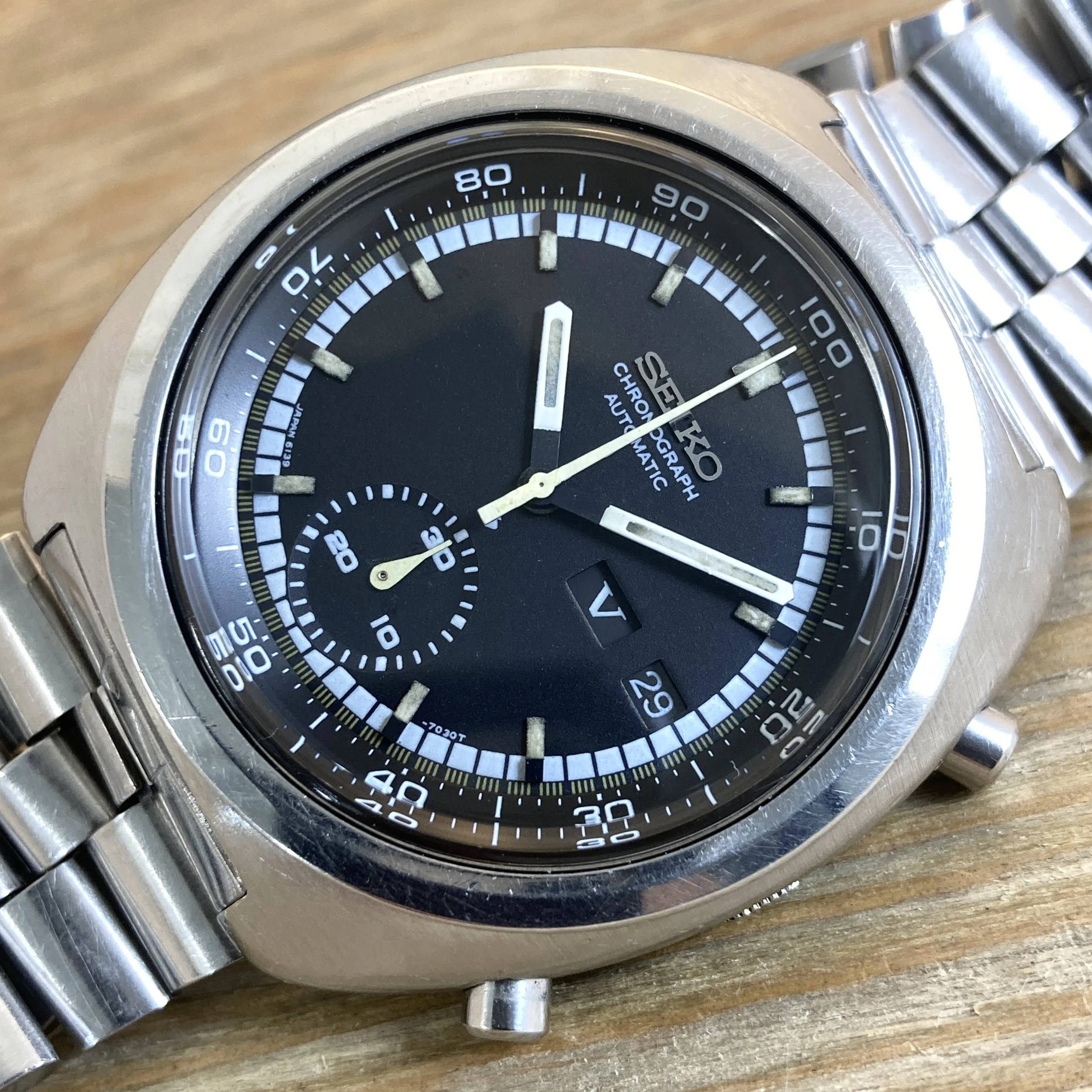 1974 (SEA) Seiko 6139-7002 Automatic Chronograph “Decimal”