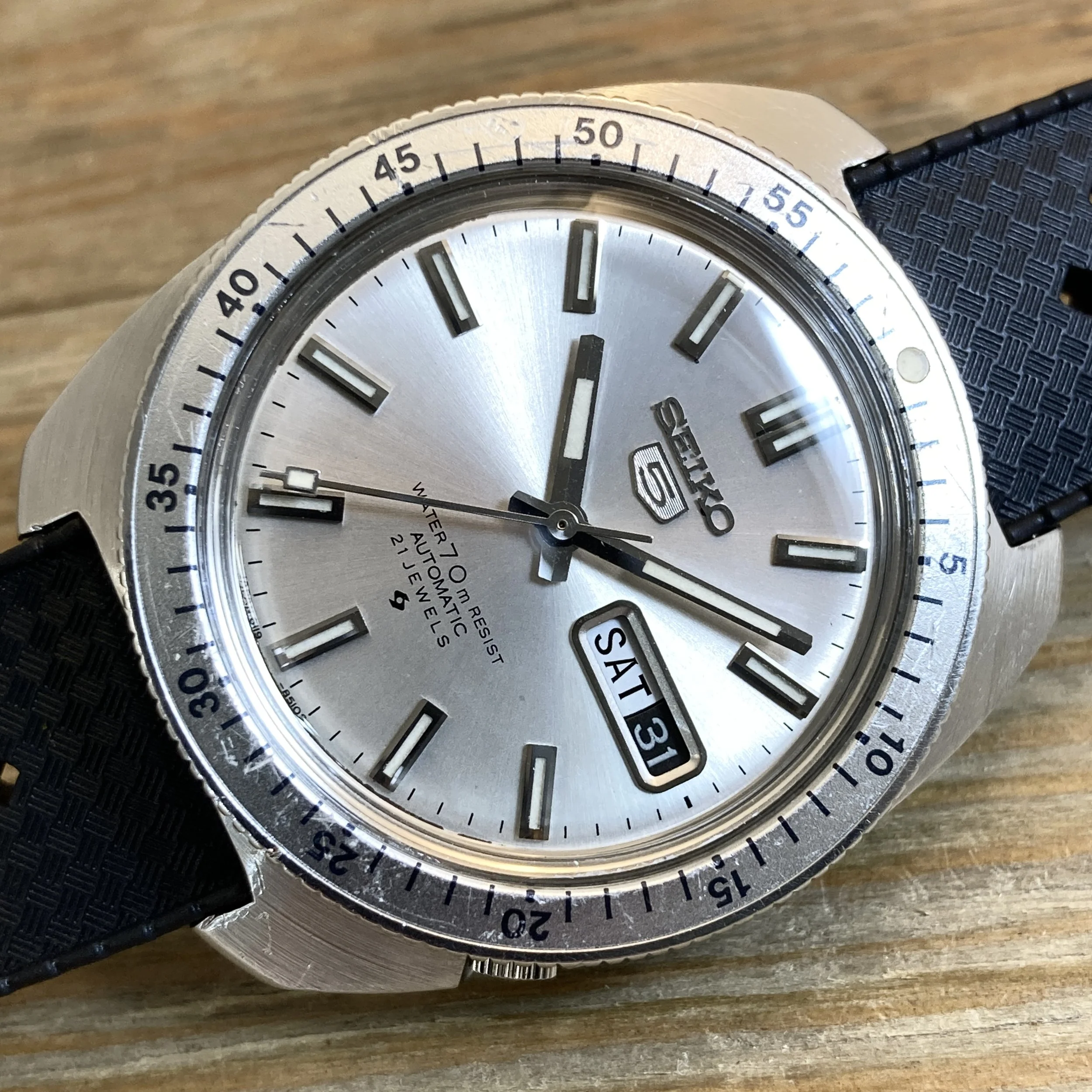 1971 Seiko 6119-8460 Automatic “5” 70m Diver “Gene Kranz” (Resist)