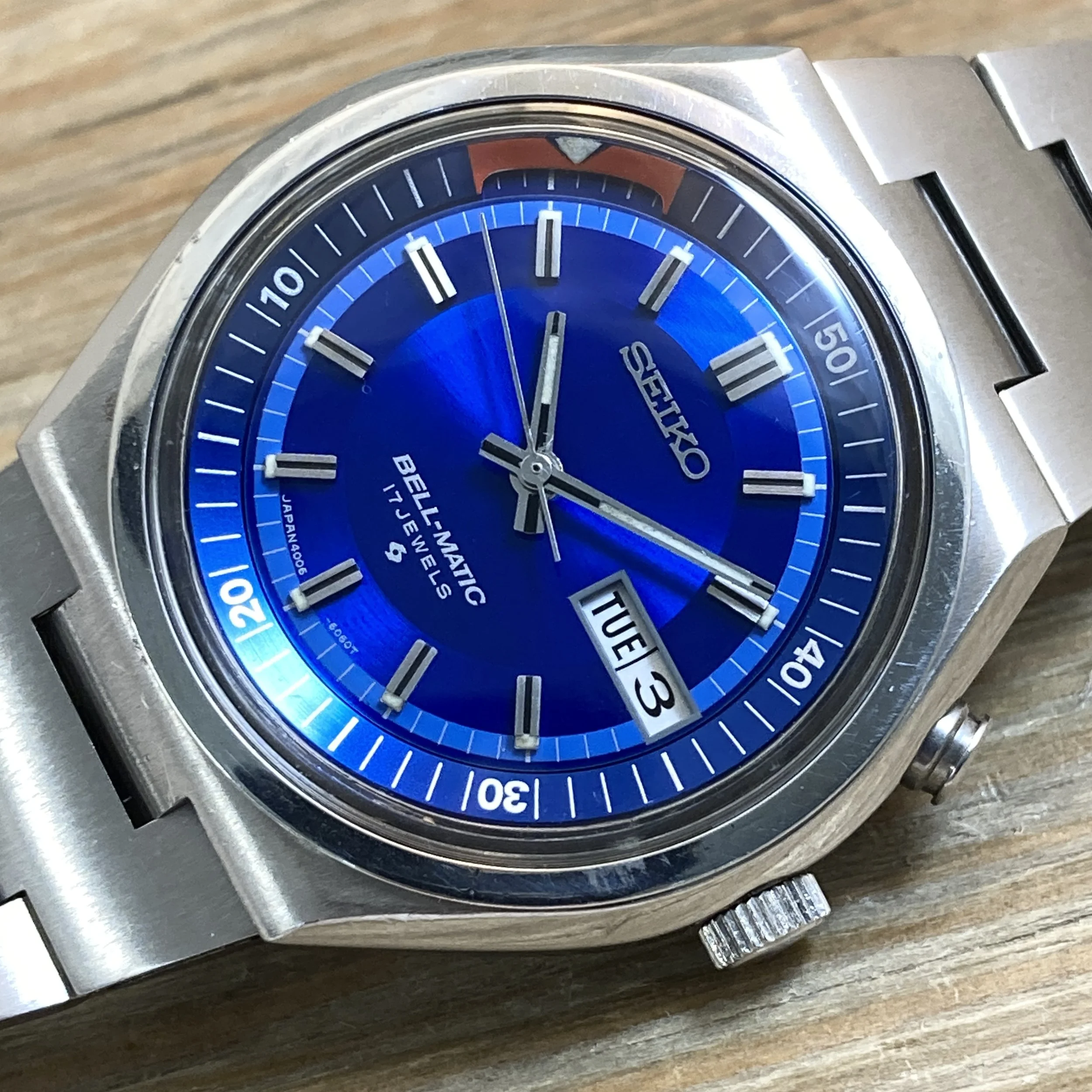 1973 Seiko 4006-6049 “Bell-Matic” Alarm Day/Date 17j