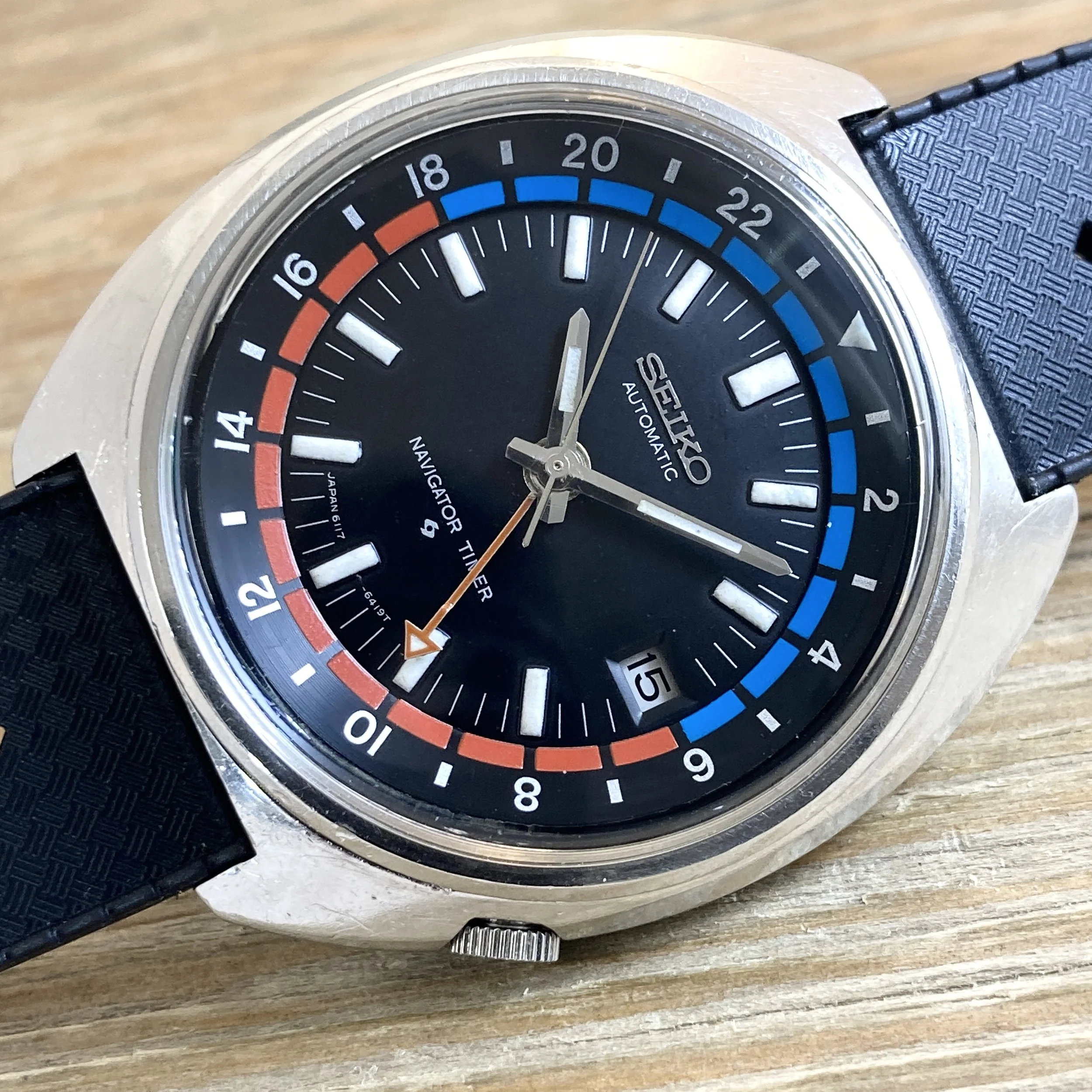 1974 Seiko 6117-6410 Automatic Navigator Timer (GMT)