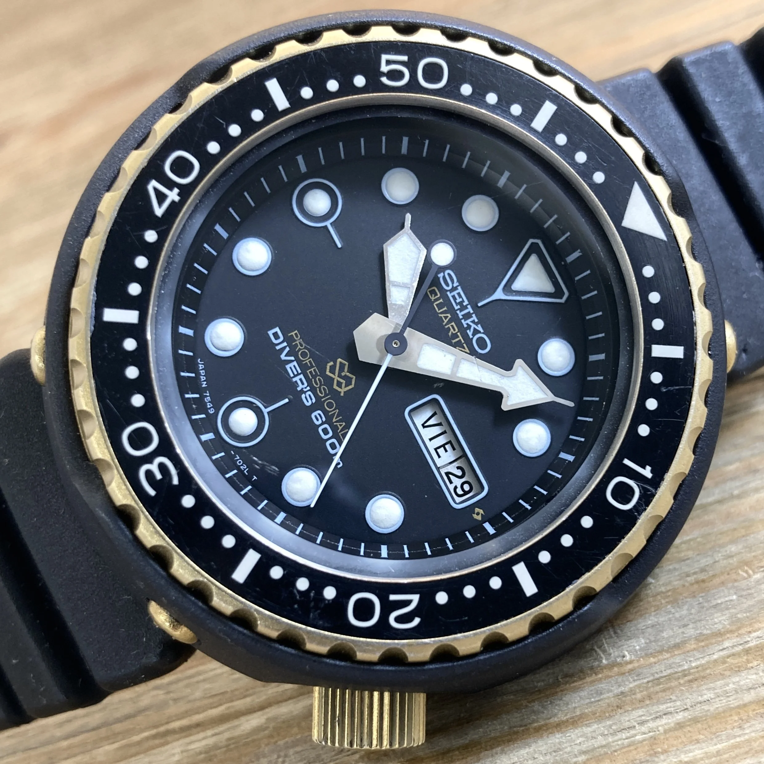 1979 Seiko 7549-7009 Quartz 600m Pro Diver “Golden Tuna” (SQ)