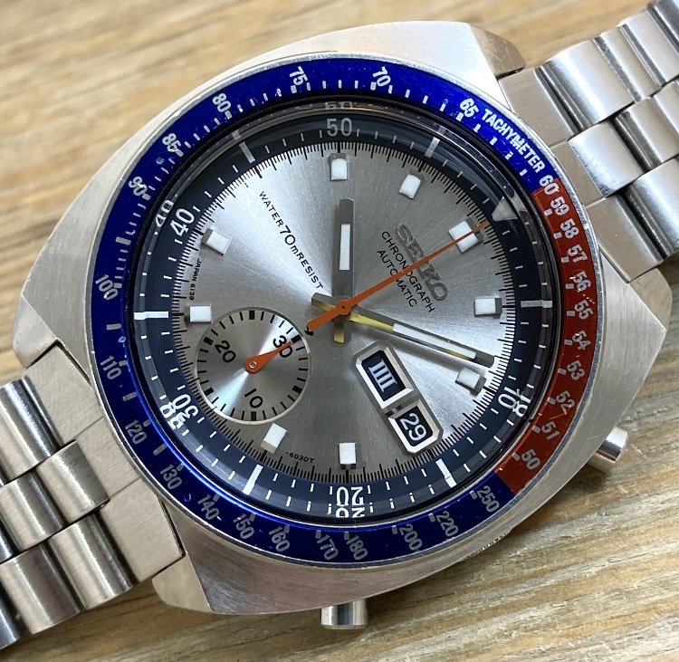 1971 Seiko 6139-6002 Automatic Chronograph “Silver Pogue” (Thong Sia)