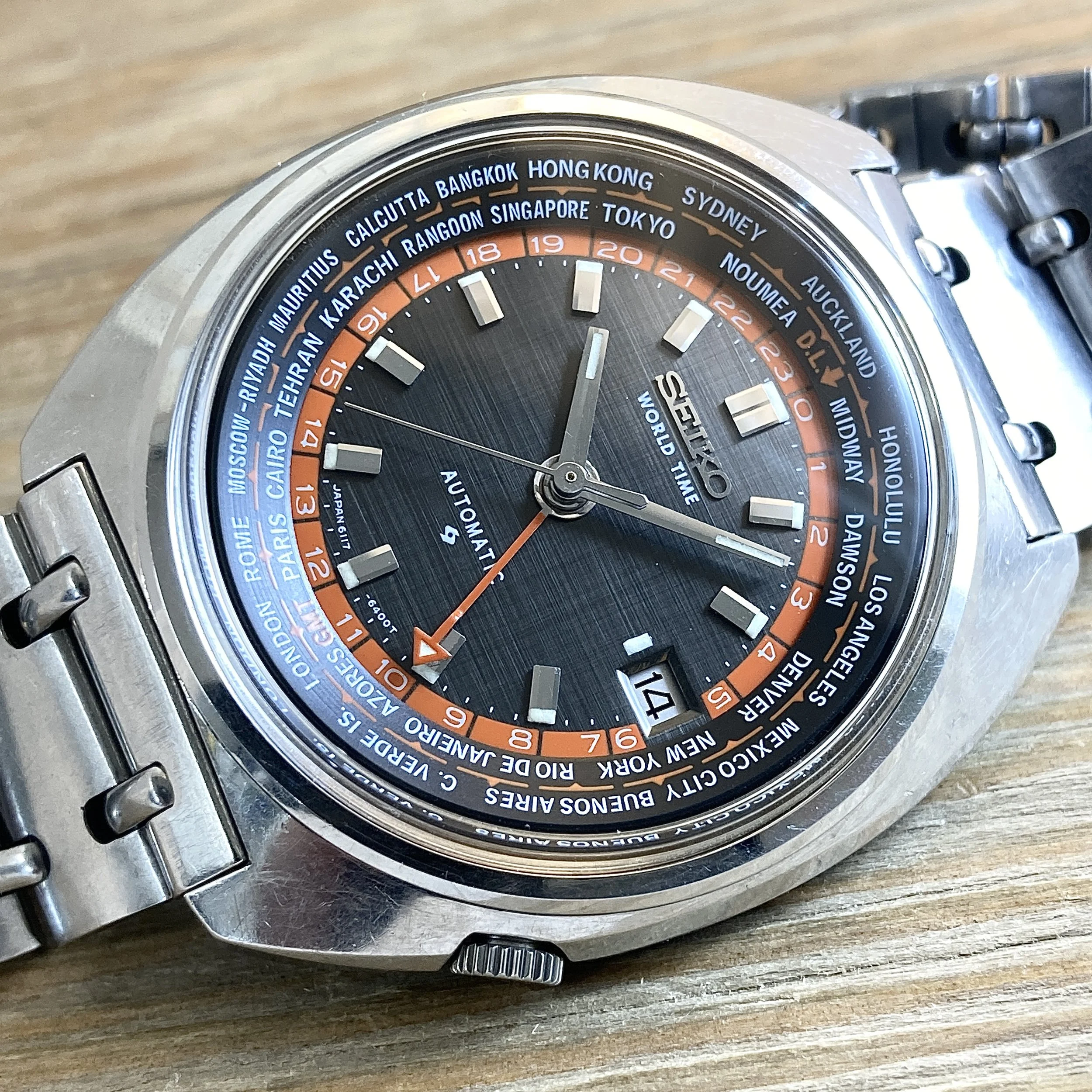 1972 Seiko 6117-6400 Automatic “World Time” (GMT)