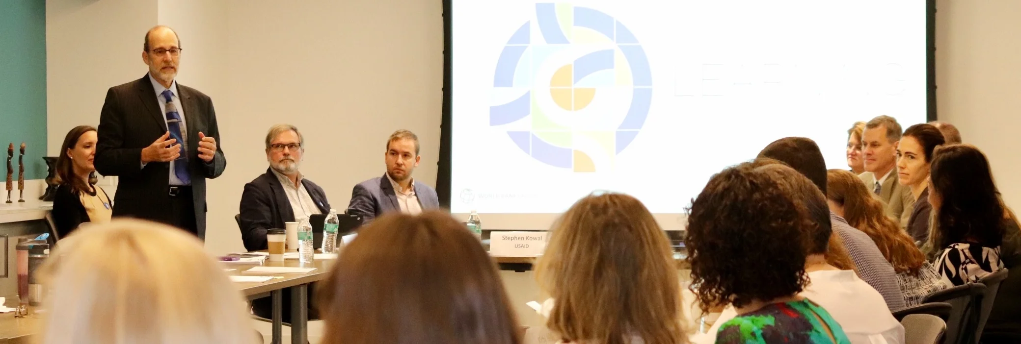 BEC Co-Chair, Jerrold Keilson, opens the WDR18: Conversation with the Implementers event on 11/24/17