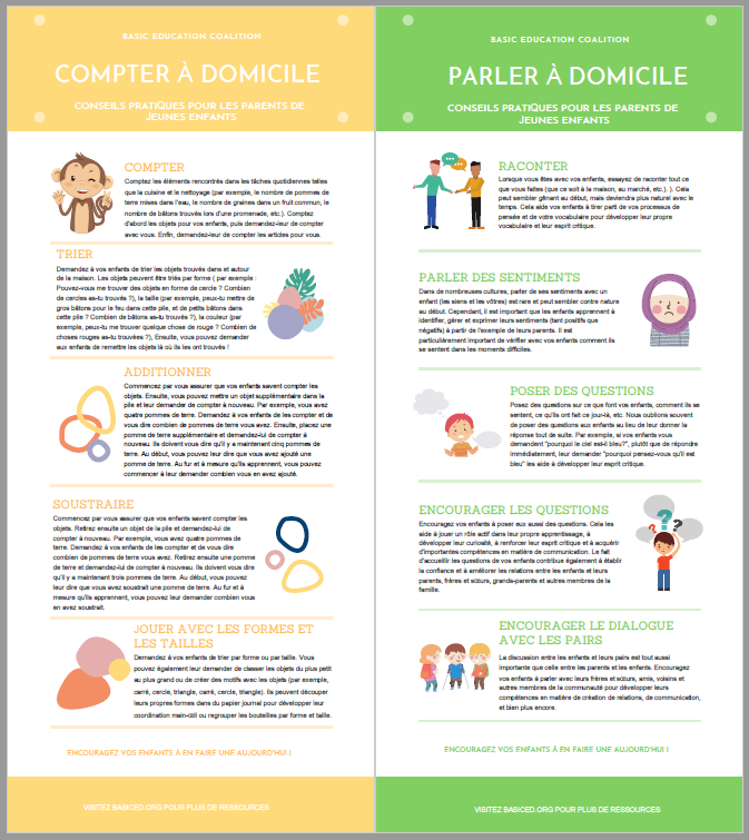 FRENCH Infographics: Home-Based Learning Tips for Parents from BEC's ...