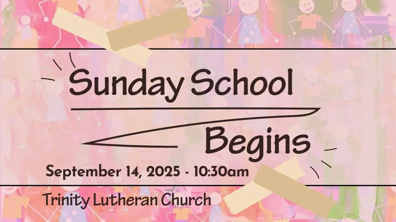 Sunday School Begins