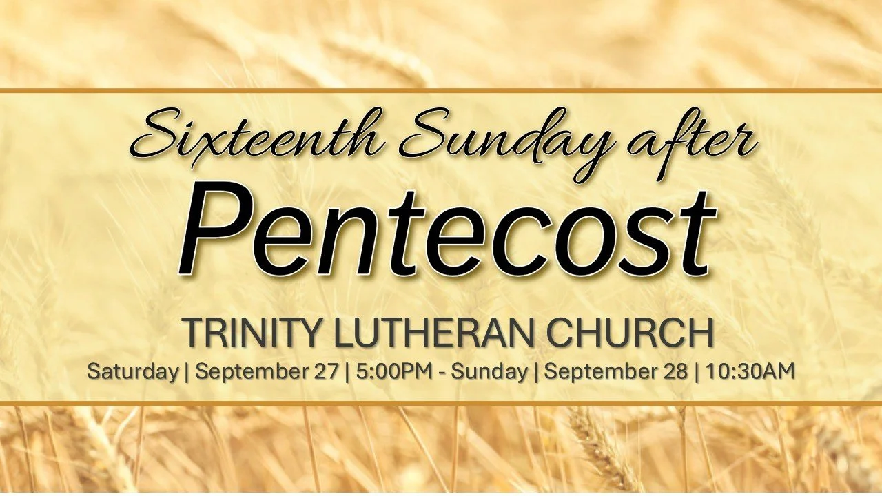 September 27th and 28th Worship Services
