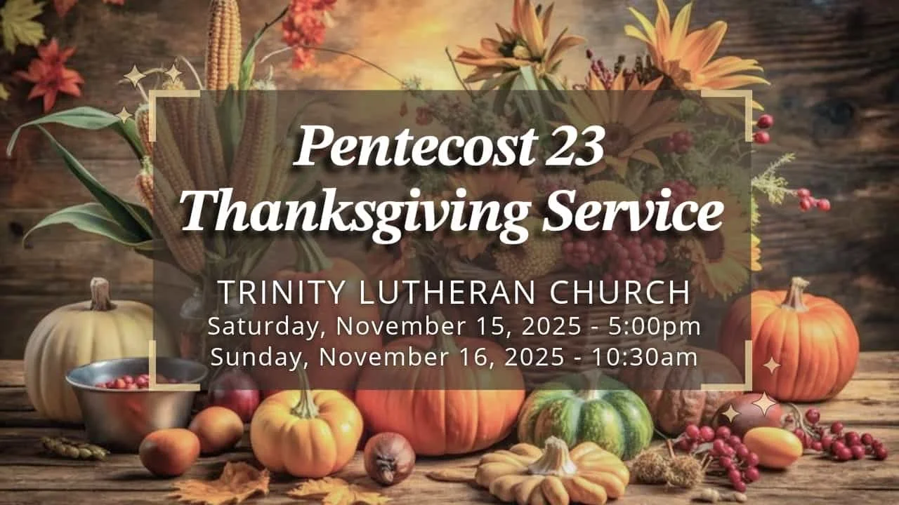 November 15th and 16th Worship Services