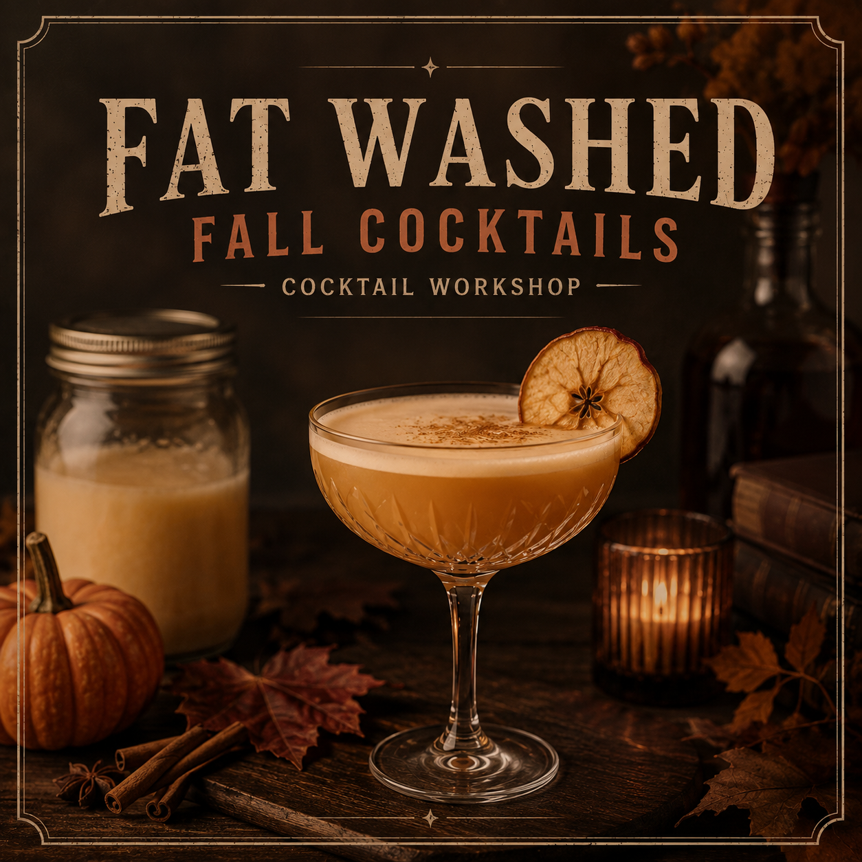 FAT WASHED FALL COCKTAILS - NOVEMBER 27TH