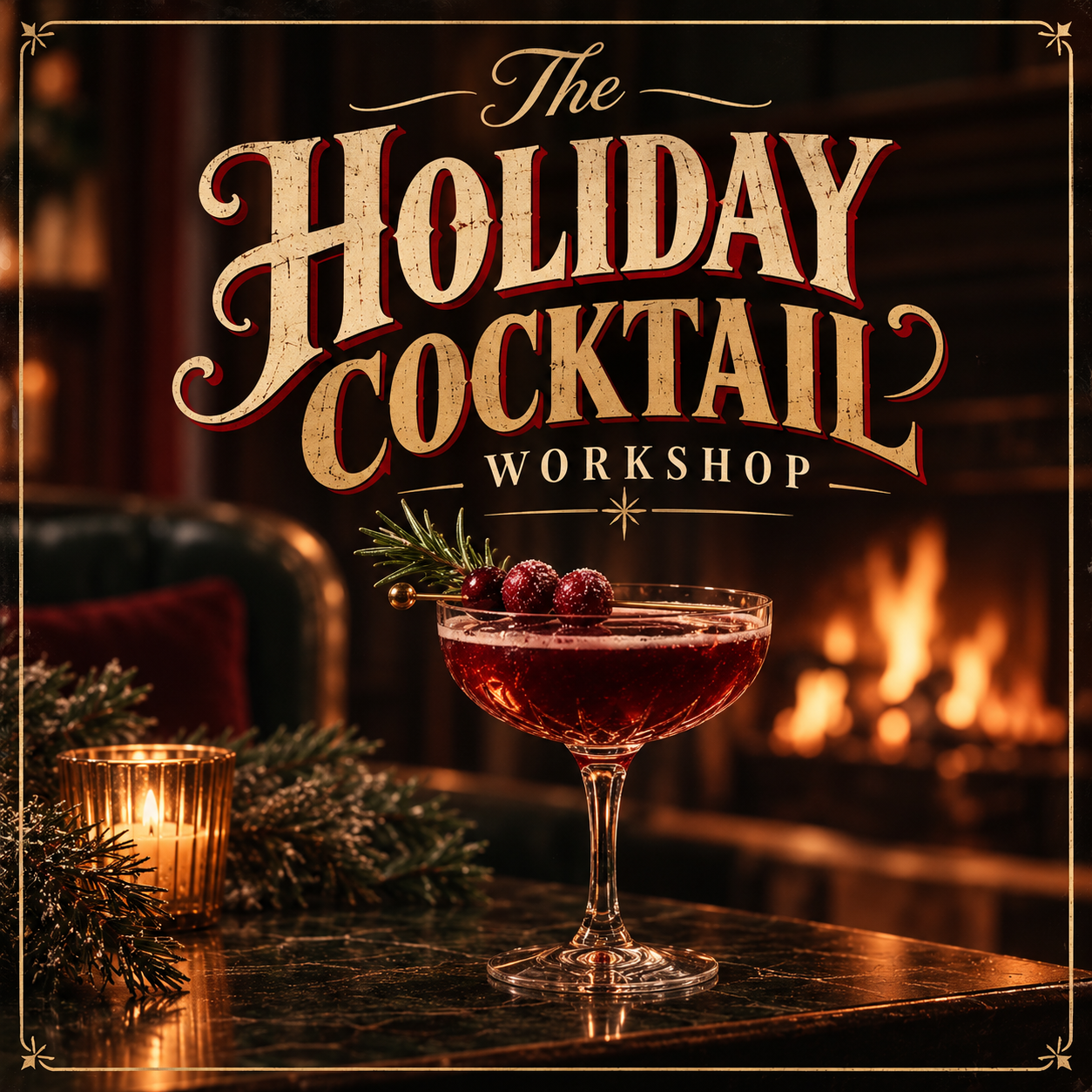 HOLIDAY COCKTAIL WORKSHOP! DECEMBER 11TH