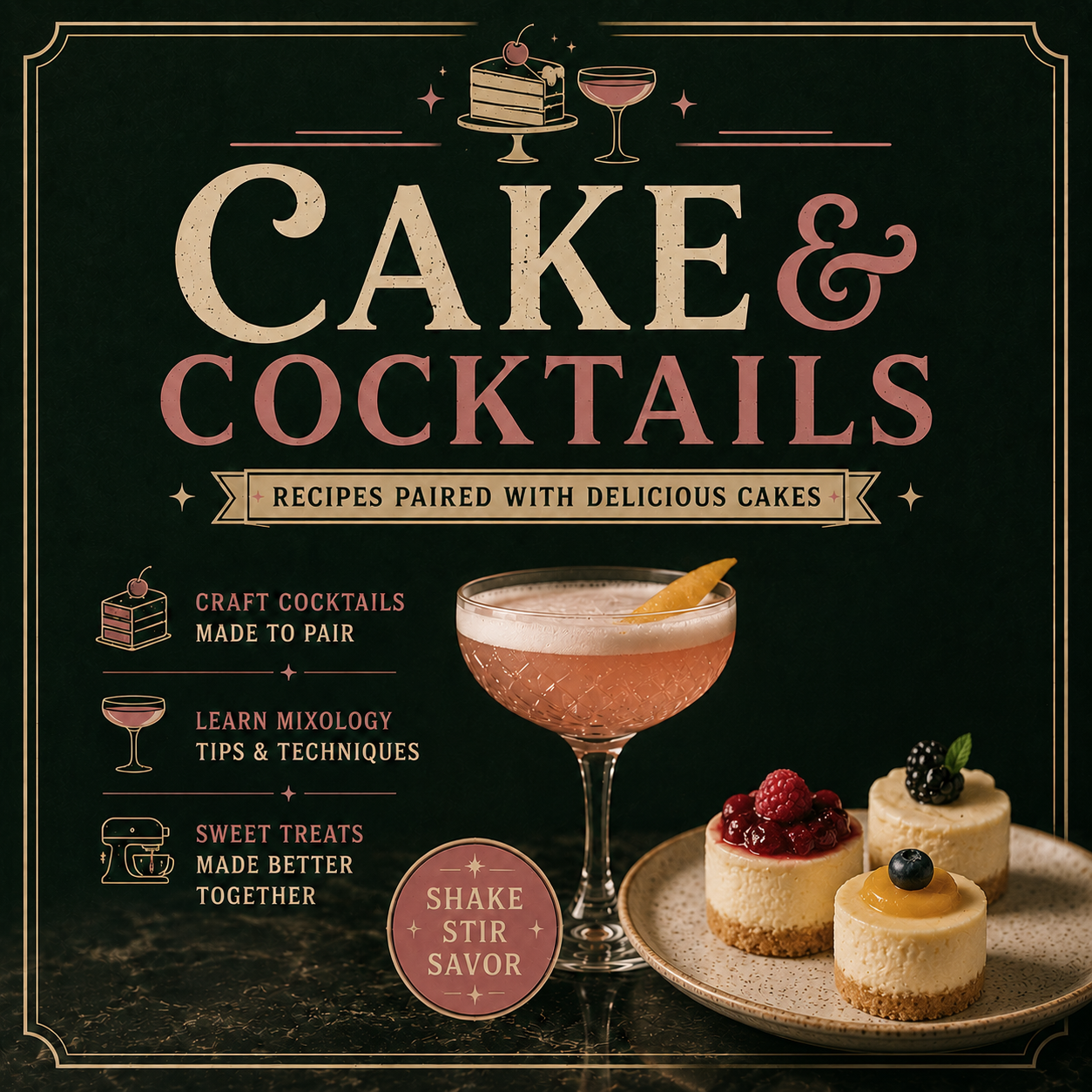 CAKE & COCKTAILS WORKSHOP! - OCTOBER 2ND!