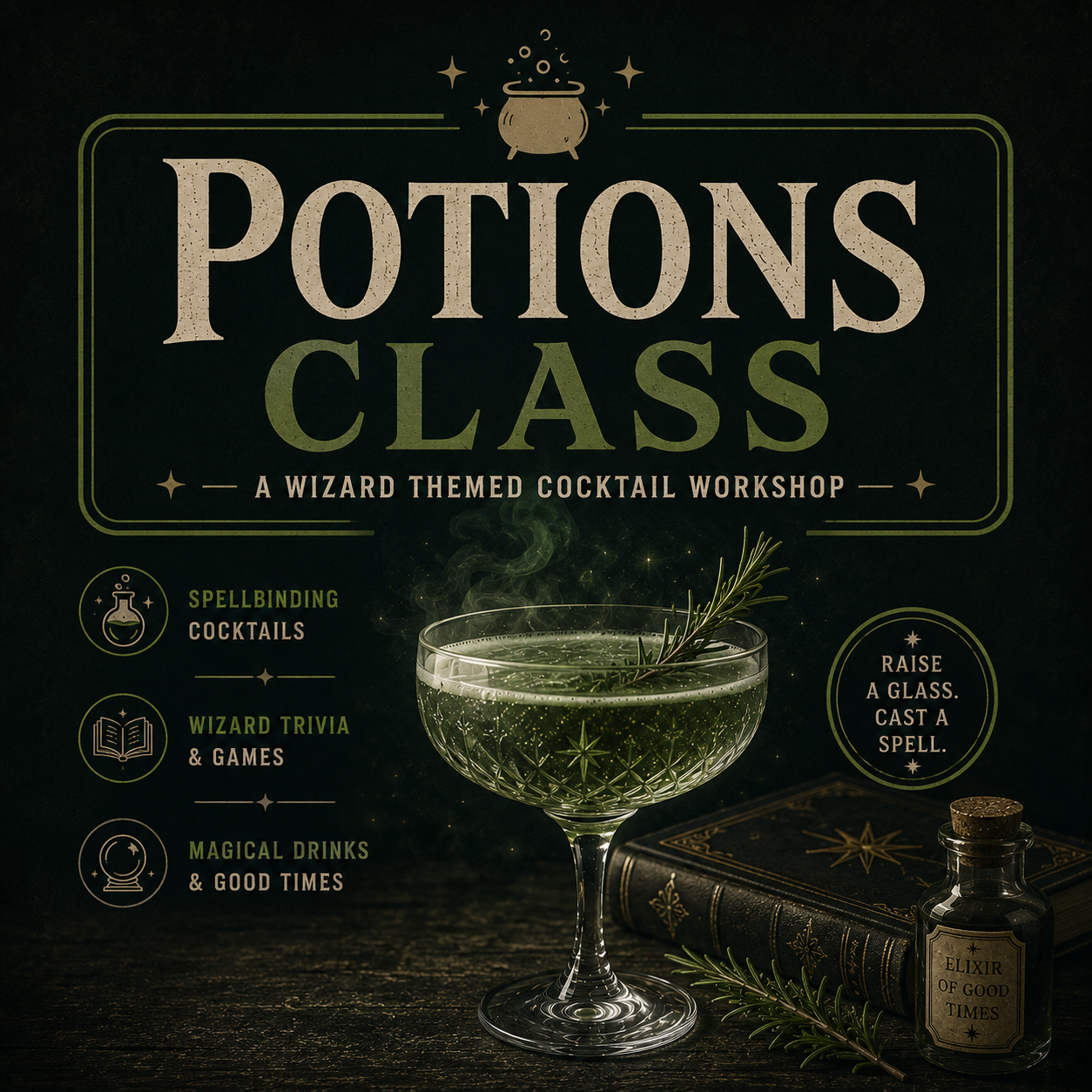 WIZARD COCKTAIL WORKSHOP - SEPTEMBER 18TH!