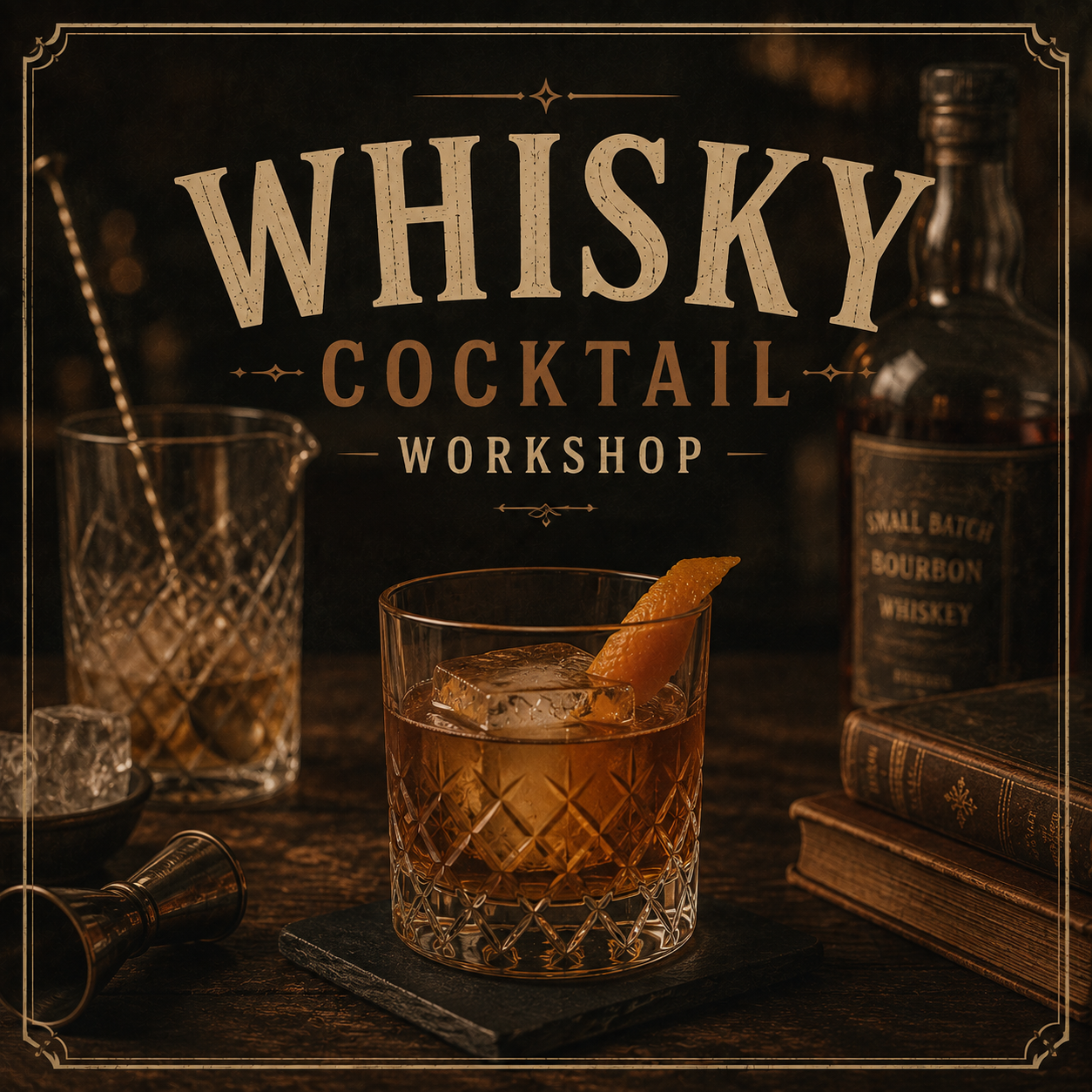 WHISKY COCKTAIL WORKSHOP! OCTOBER 17TH