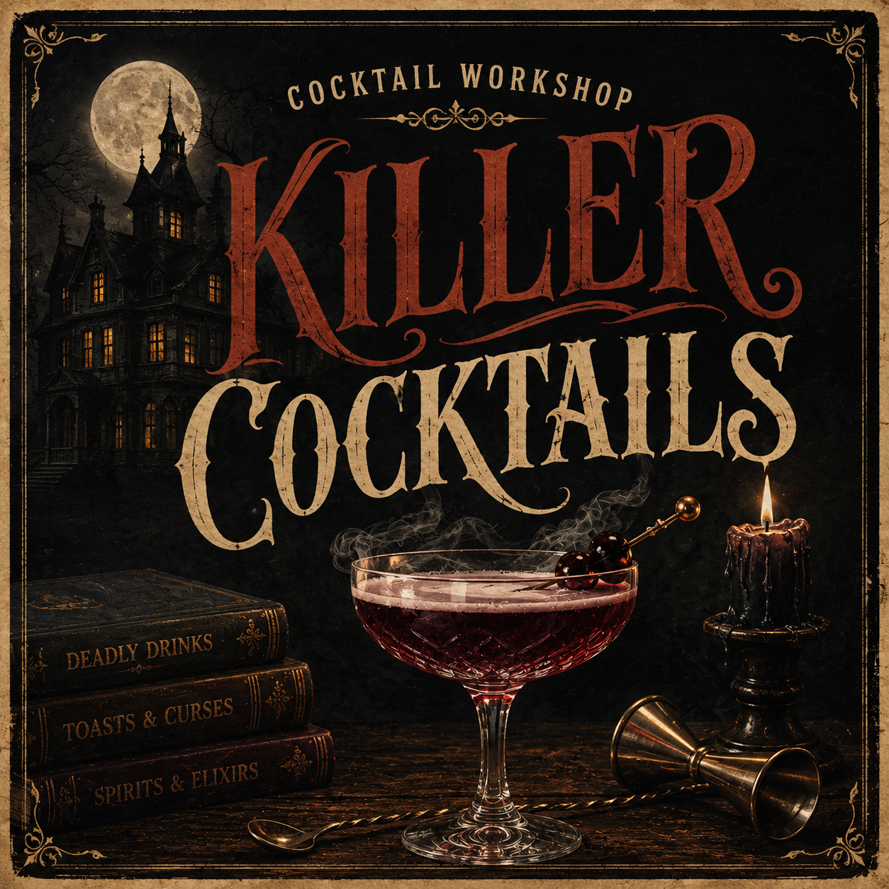HALLOWEEN COCKTAIL WORKSHOP! THURSDAY OCTOBER 29TH!