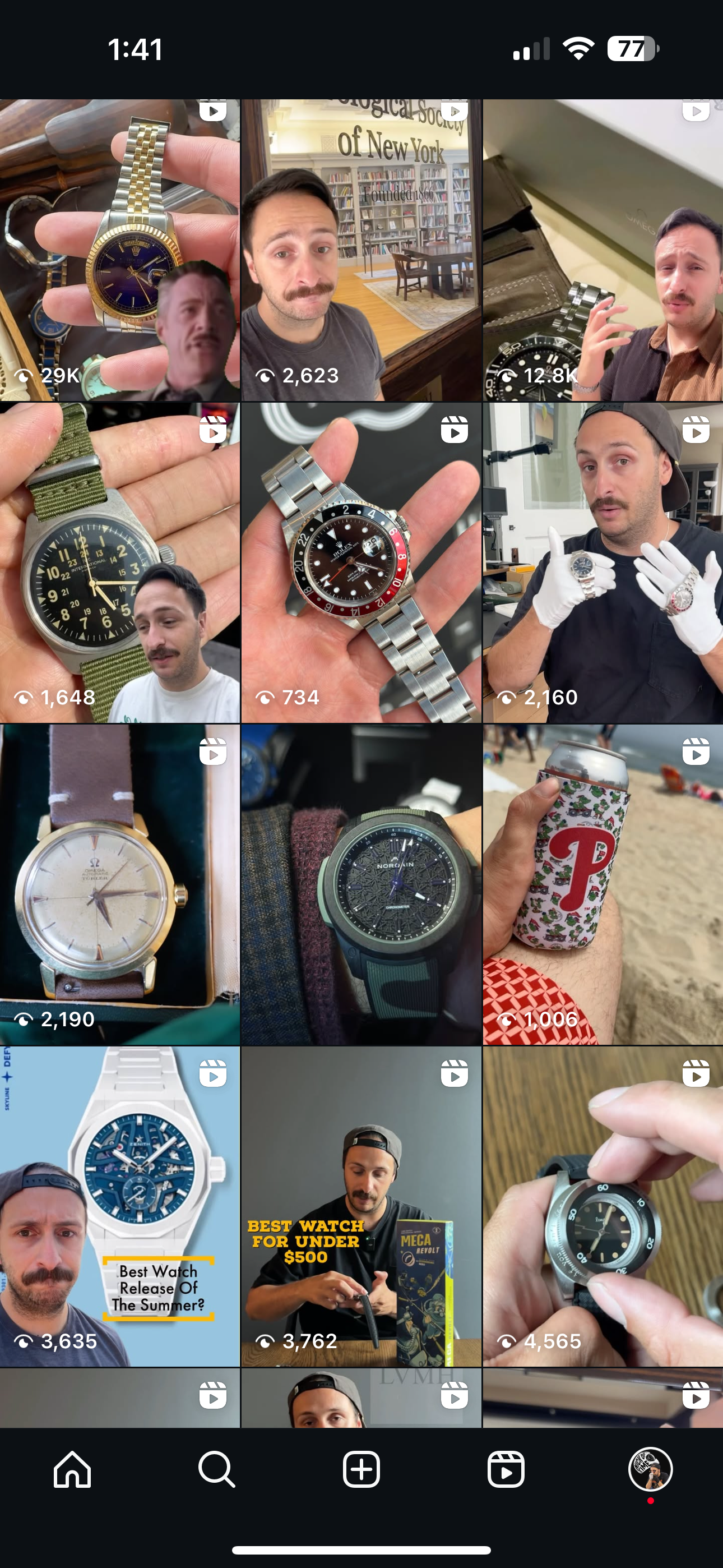 A collage of various wristwatches and people showcasing or discussing watches, including different styles such as digital, analog, vintage, and modern watches, set in diverse environments like indoors, outdoors, and at a beach.