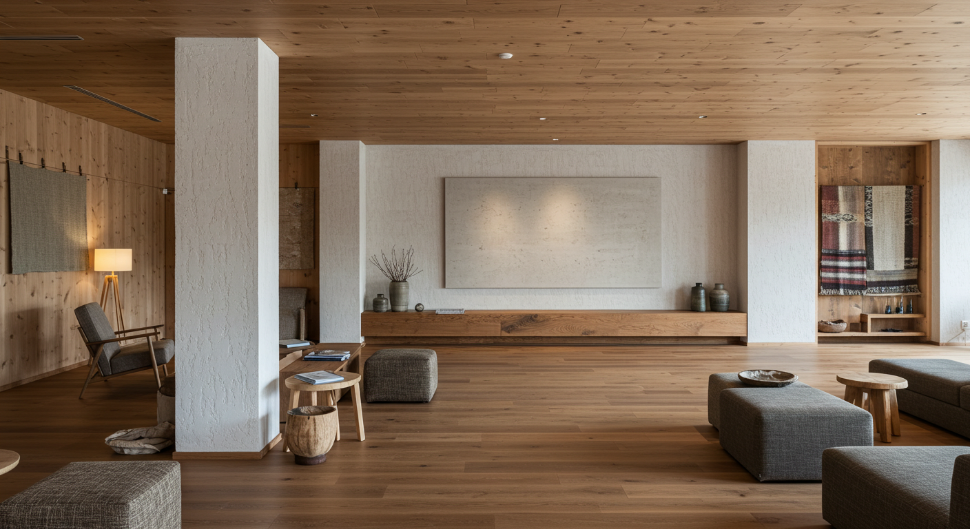 Hotel lobby Interior design template