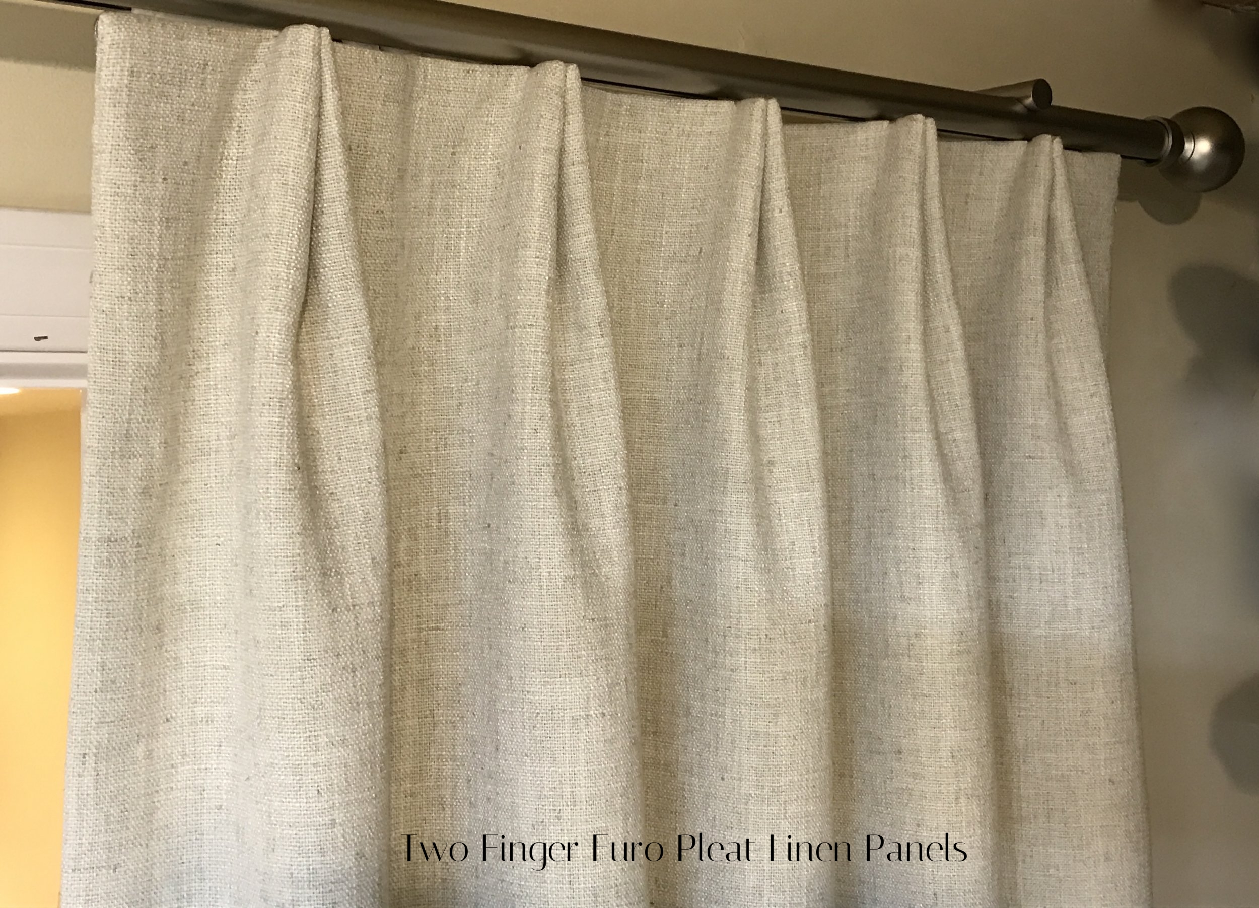 linen drapery-custom window-massachusetts-pleated panel