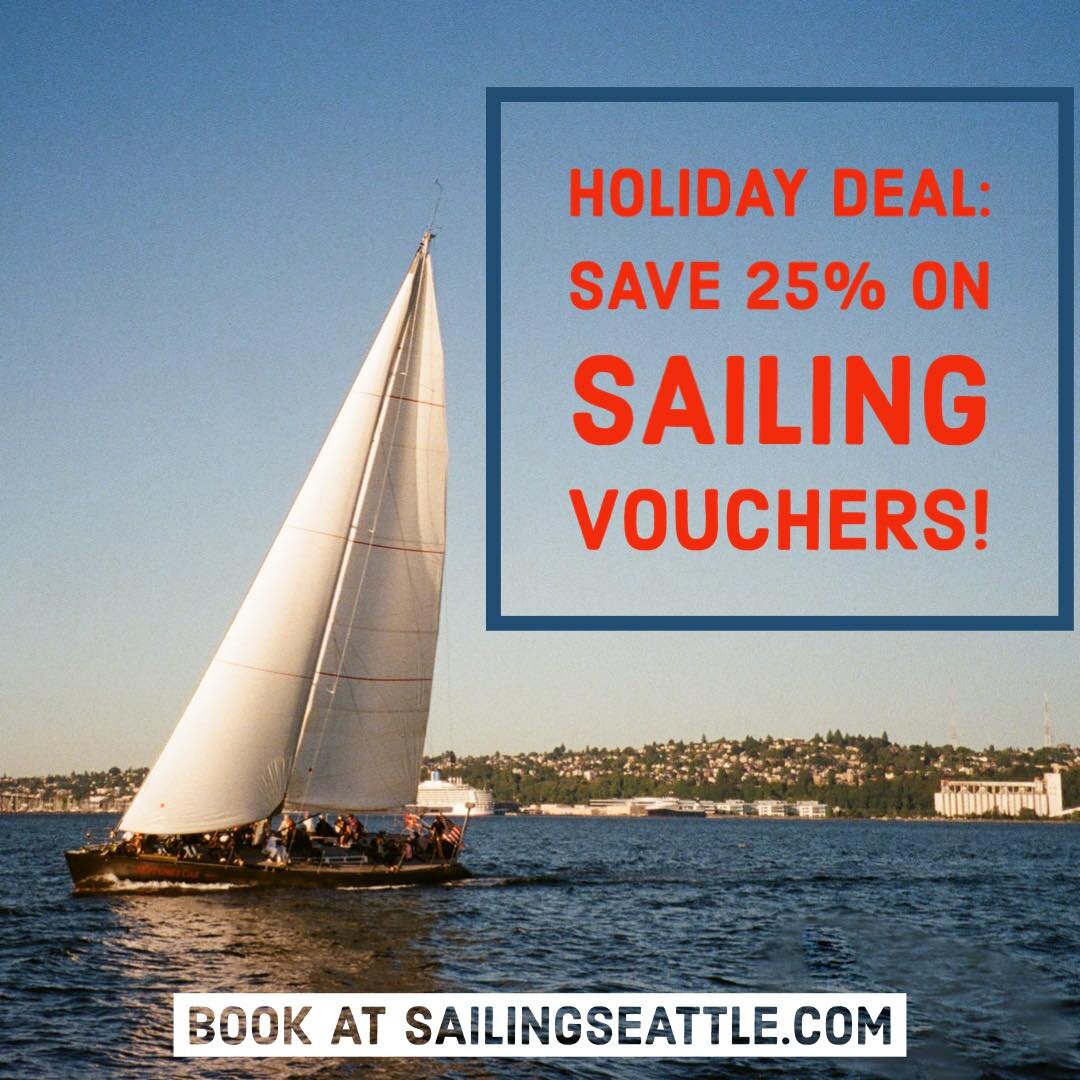 Purchase gift vouchers before January 1 and save 25%! That means 1.5 hour sails are only $31.50! These never expire and are the perfect way to start thinking about summer 2024 warm weather!